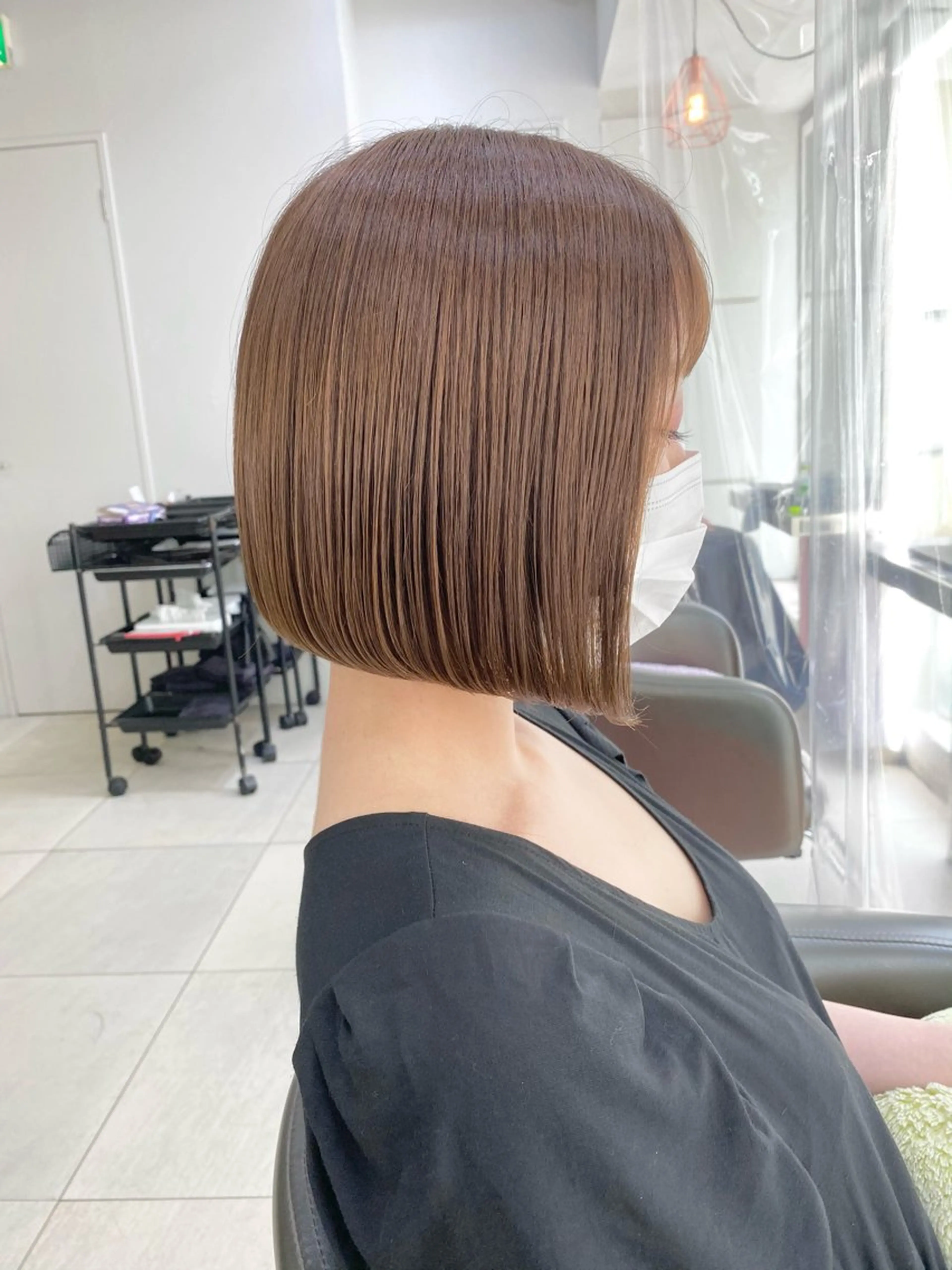 ショート カラー ボブ カット ヘアカラー トリートメント ボブ/レイヤー /植原健太のヘアスタイル