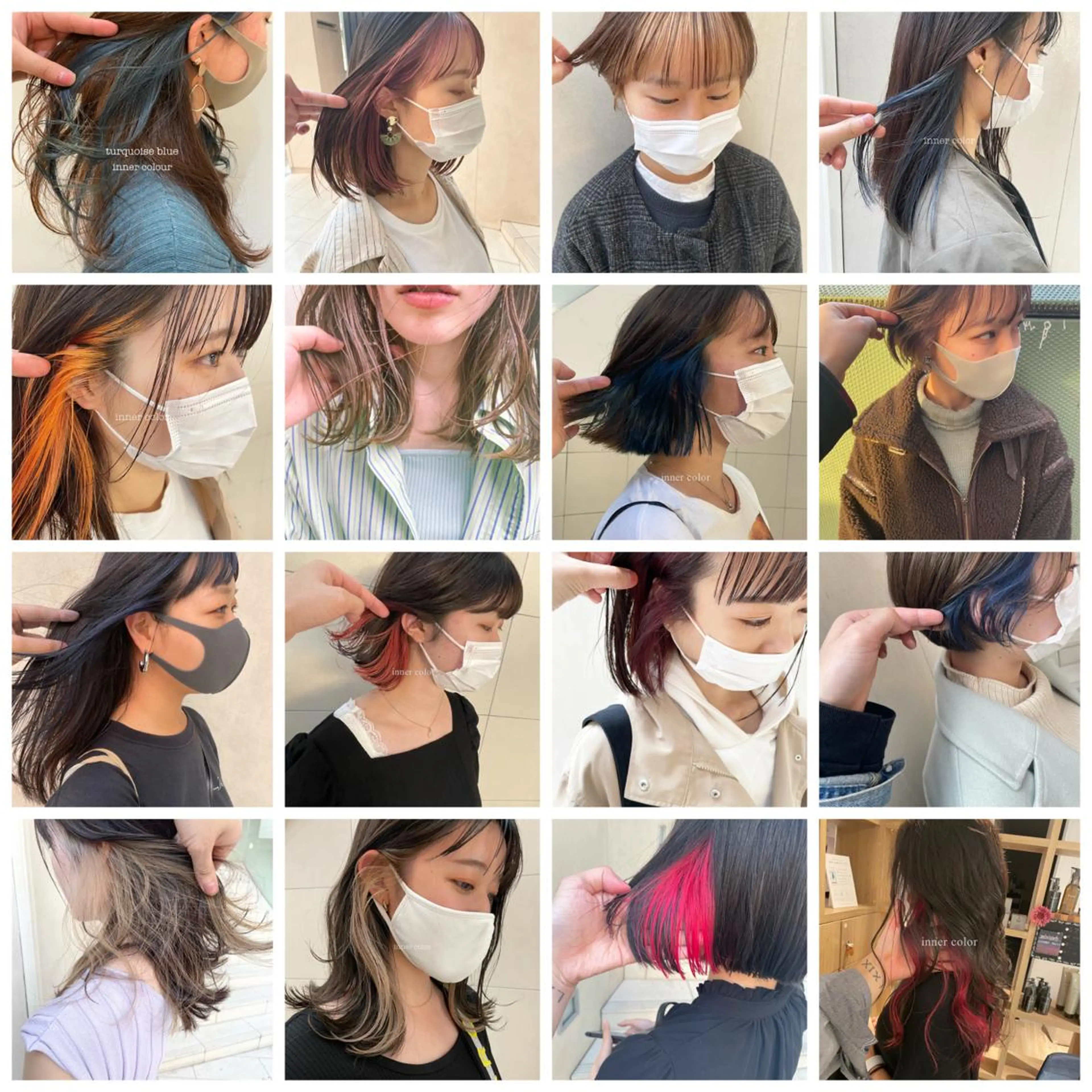 ショート カラー ケアブリーチ/ エクステ/レイヤーのヘアスタイル