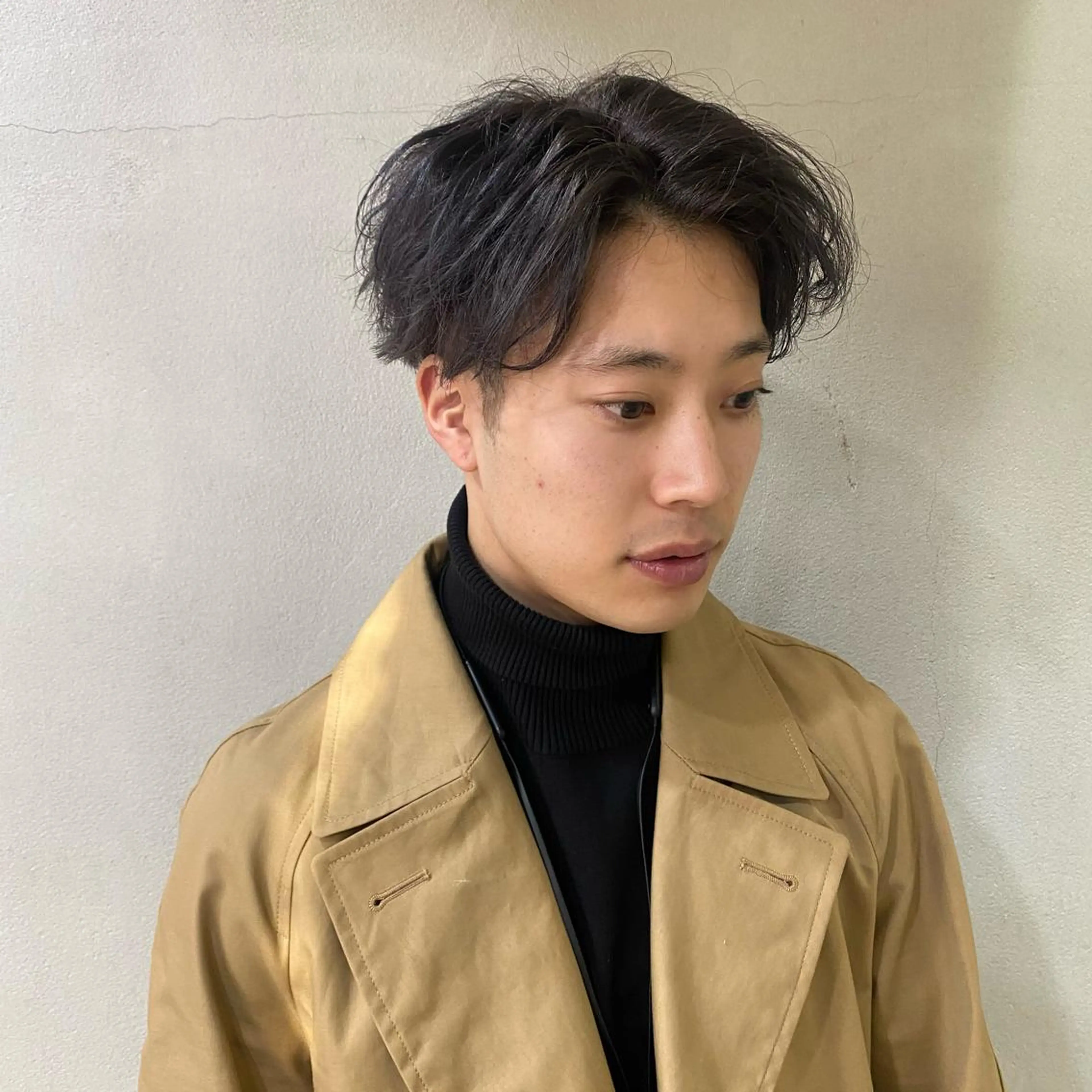 メンズ ボブ/パーマ ミヒラケイタのヘアスタイル