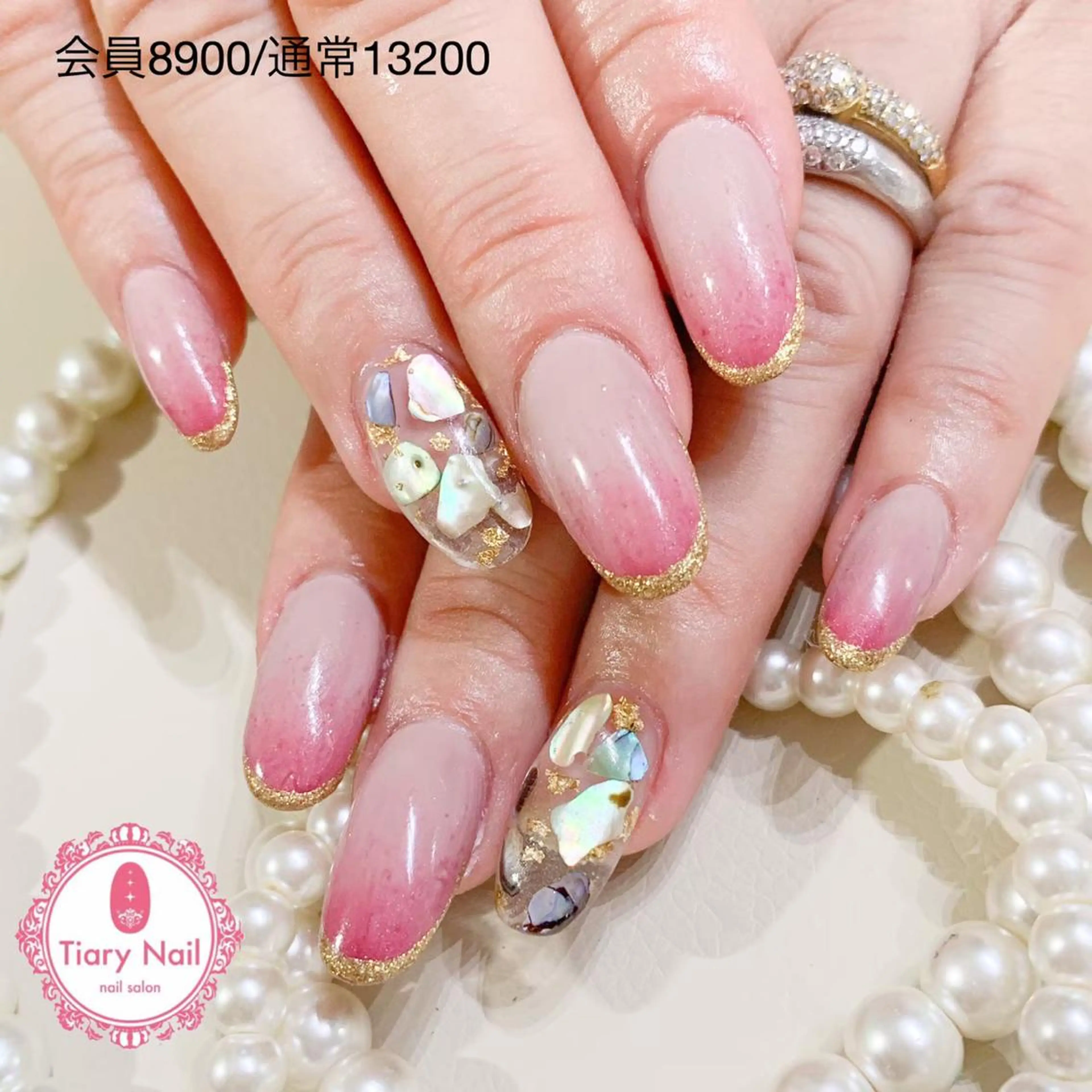 ネイル 💗🪽Tiary Nail🪽💗のネイルデザイン