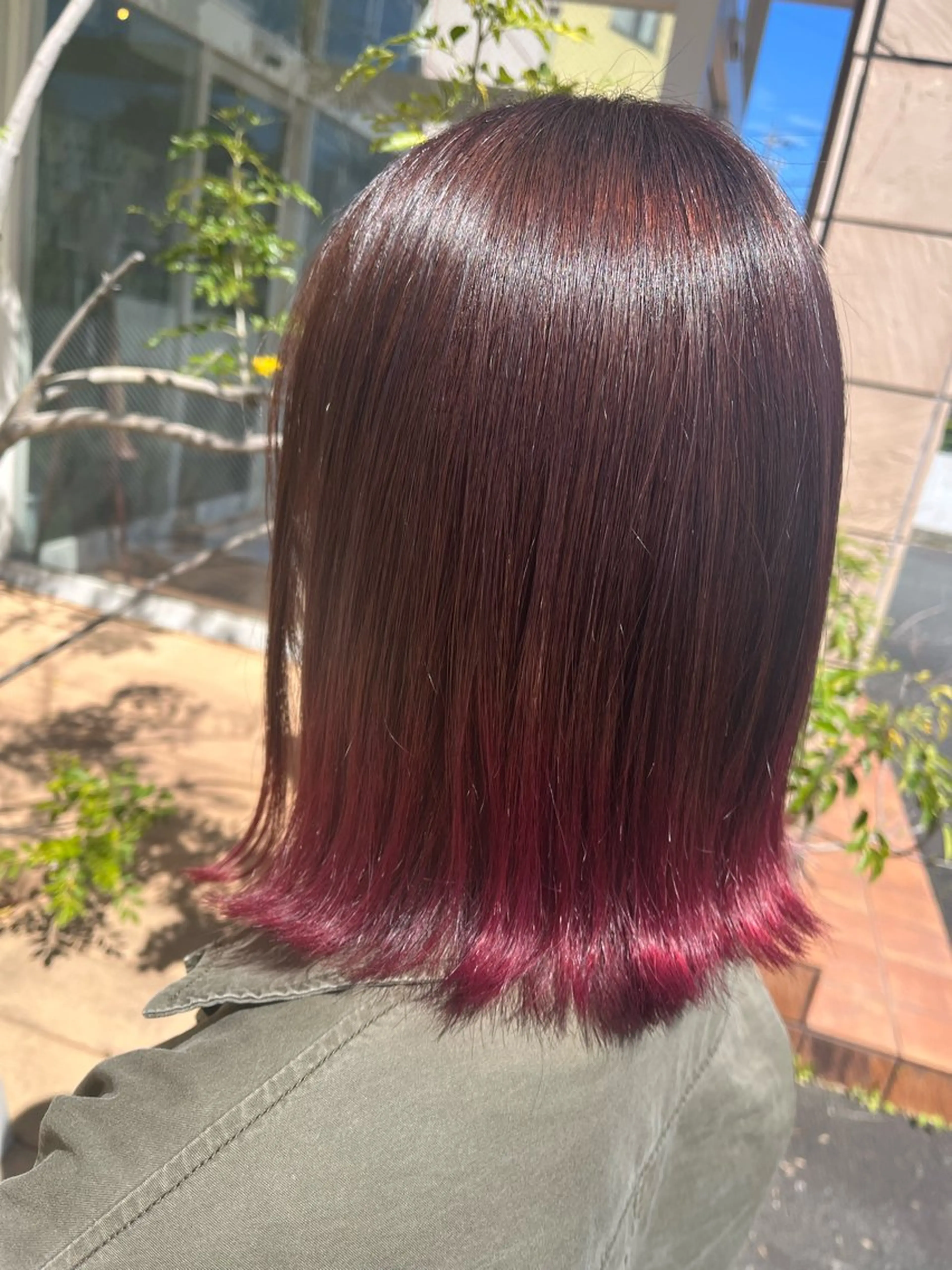 ミディアム カラー カット ヘアカラー 大塚 千鶴のヘアスタイル