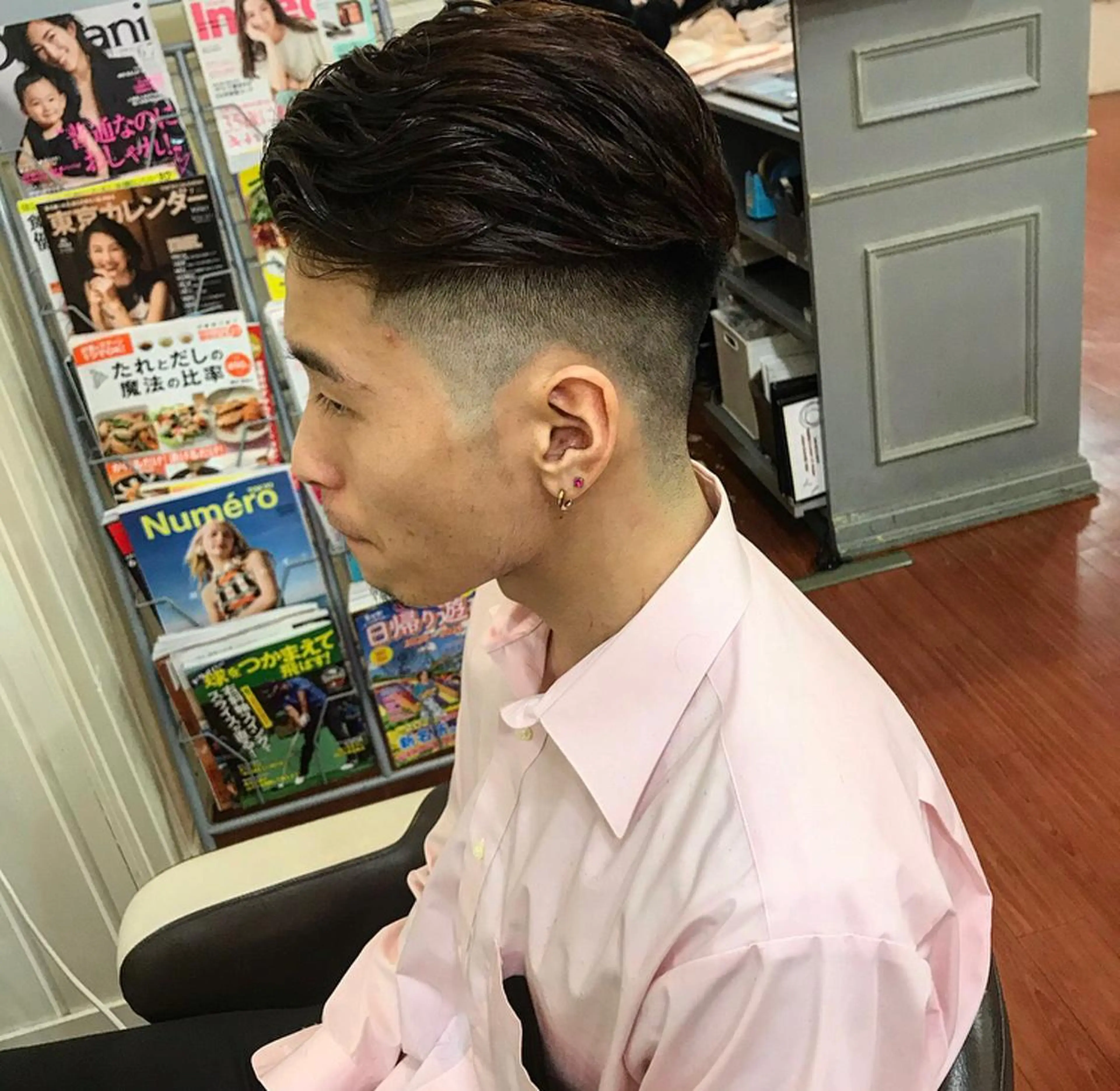 メンズ フェードカット ヨシダ トオルのヘアスタイル