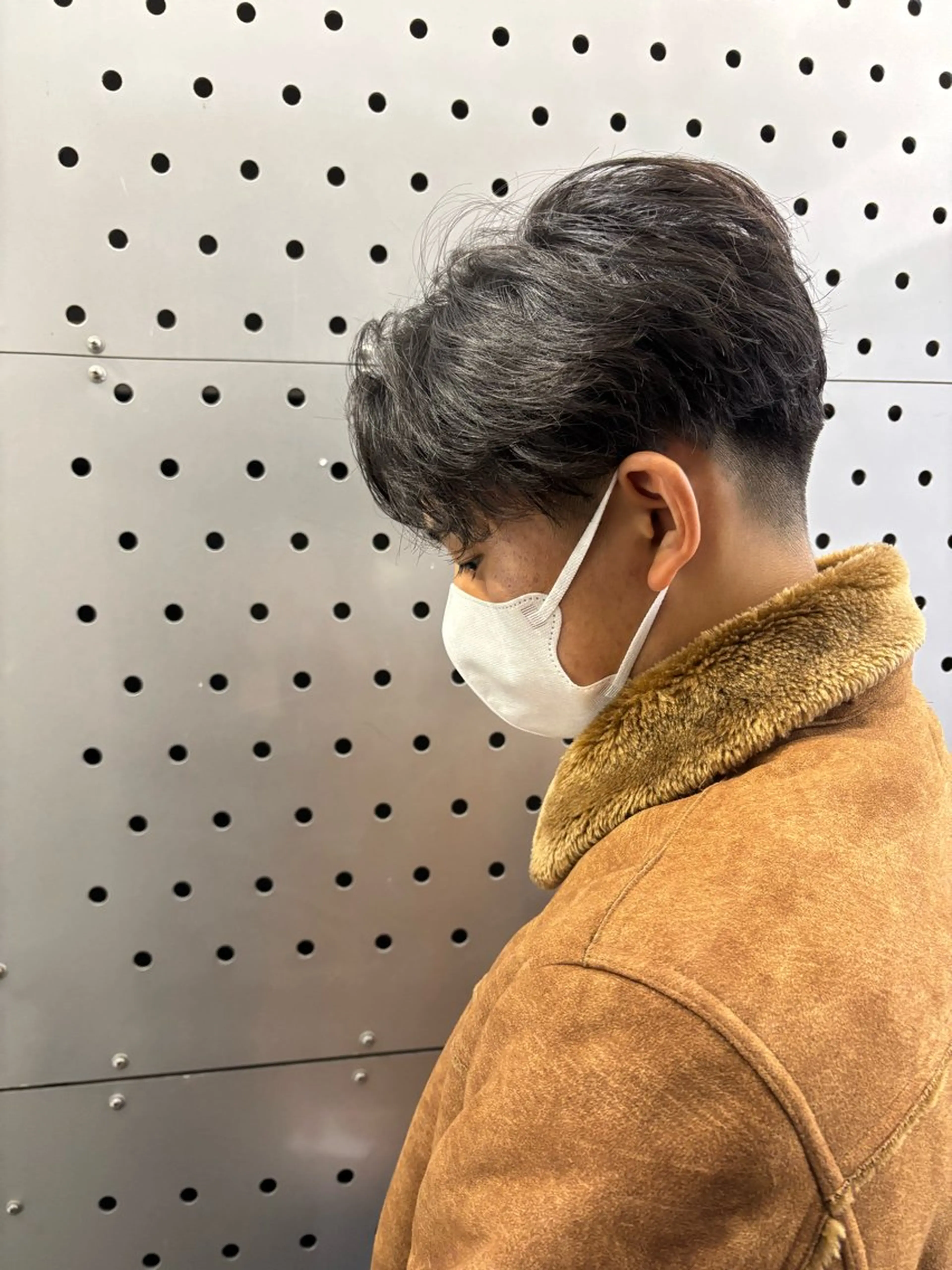 メンズカット+フェザーパーマの写真