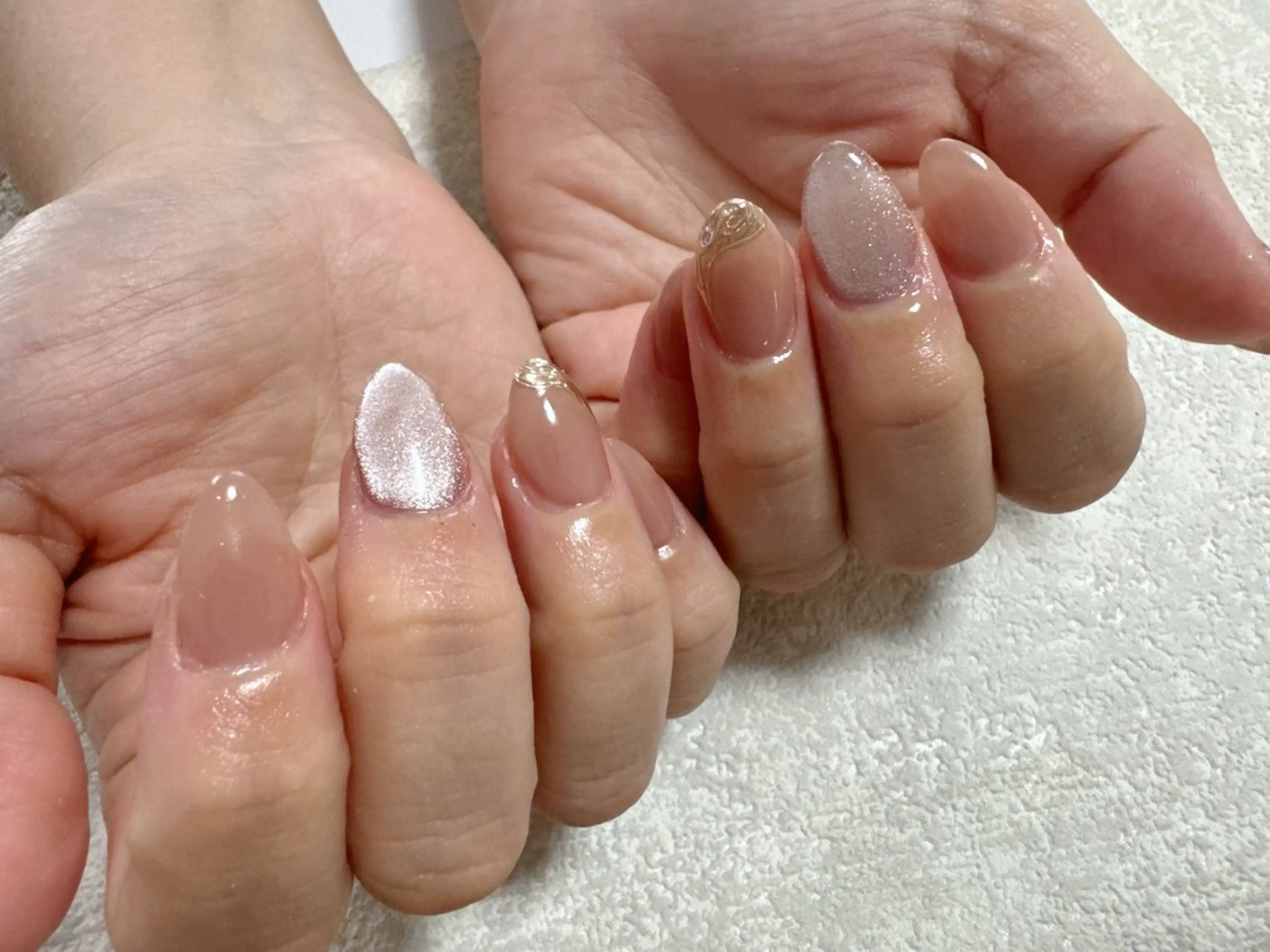 ネイル ジェルネイル マグネットネイル メンズネイル ワンカラーネイル パラジェル kiki nail たまプラーザのネイルデザイン