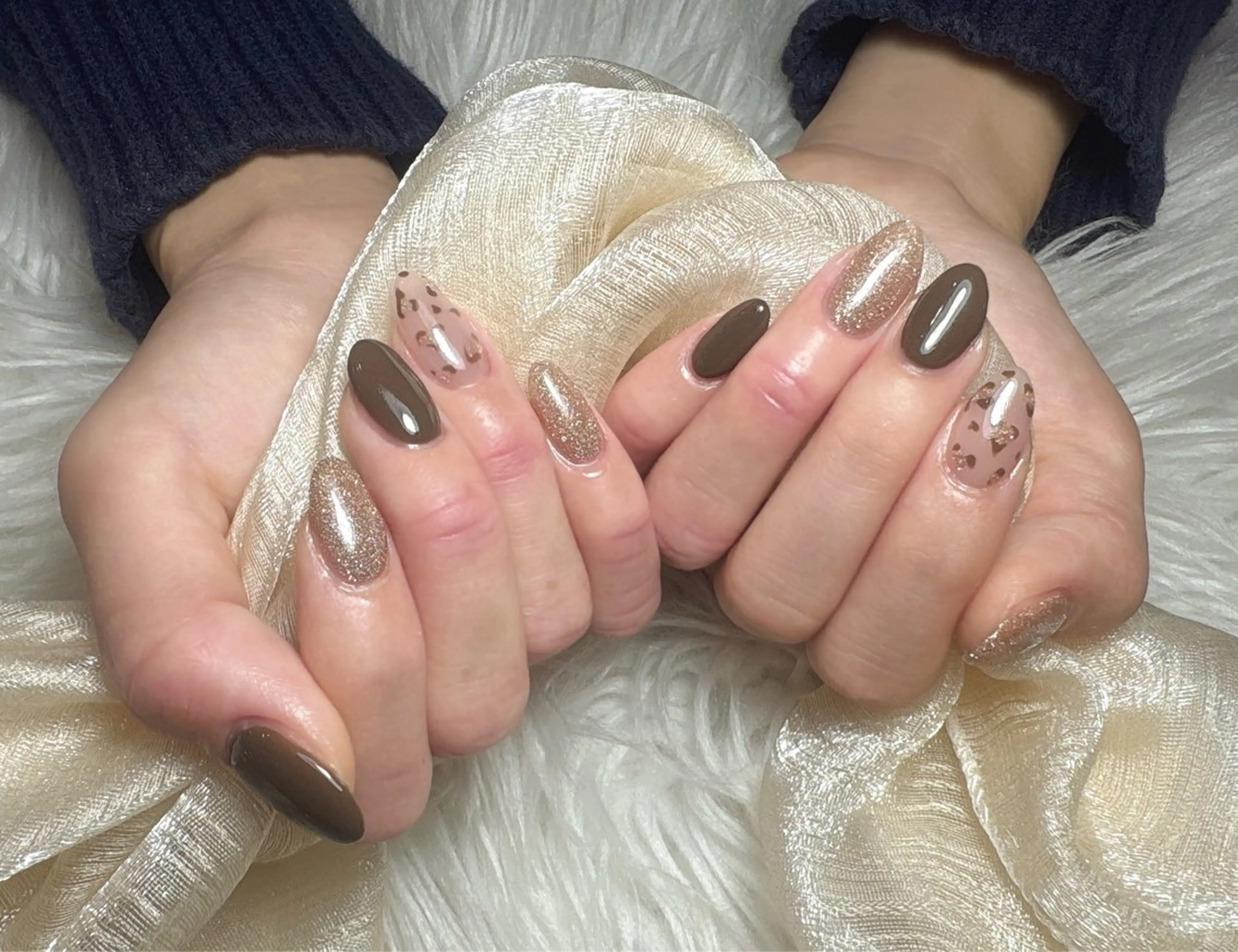 ネイル フラッシュネイル ハート ハンドネイル Fukuda シュウのネイルデザイン