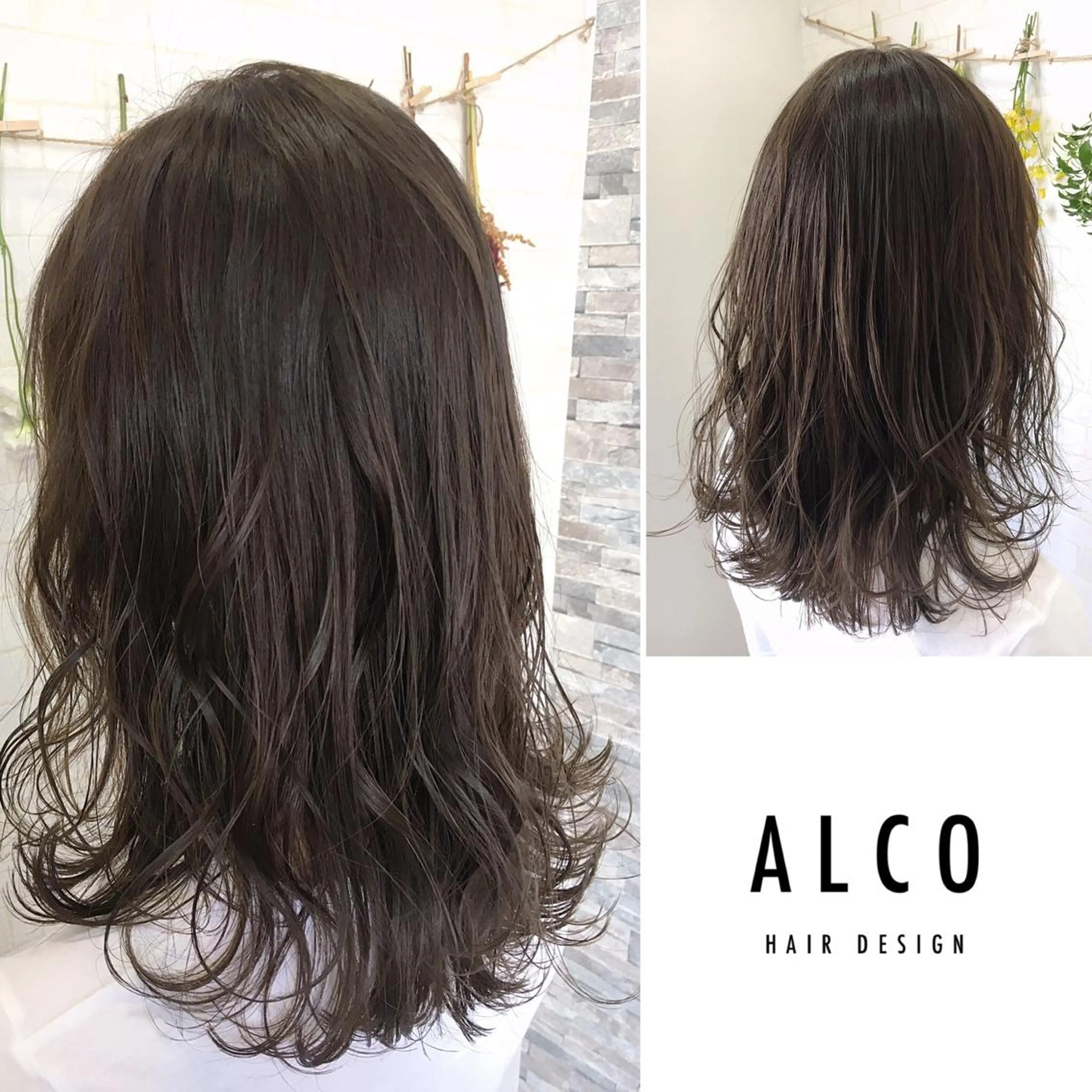ミディアム カラー ヘアアレンジ アッシュ アッシュグレー ブリーチ ブリーチなしカラー ワタイショウタ 髪質改善✨眉毛サロンのヘアスタイル