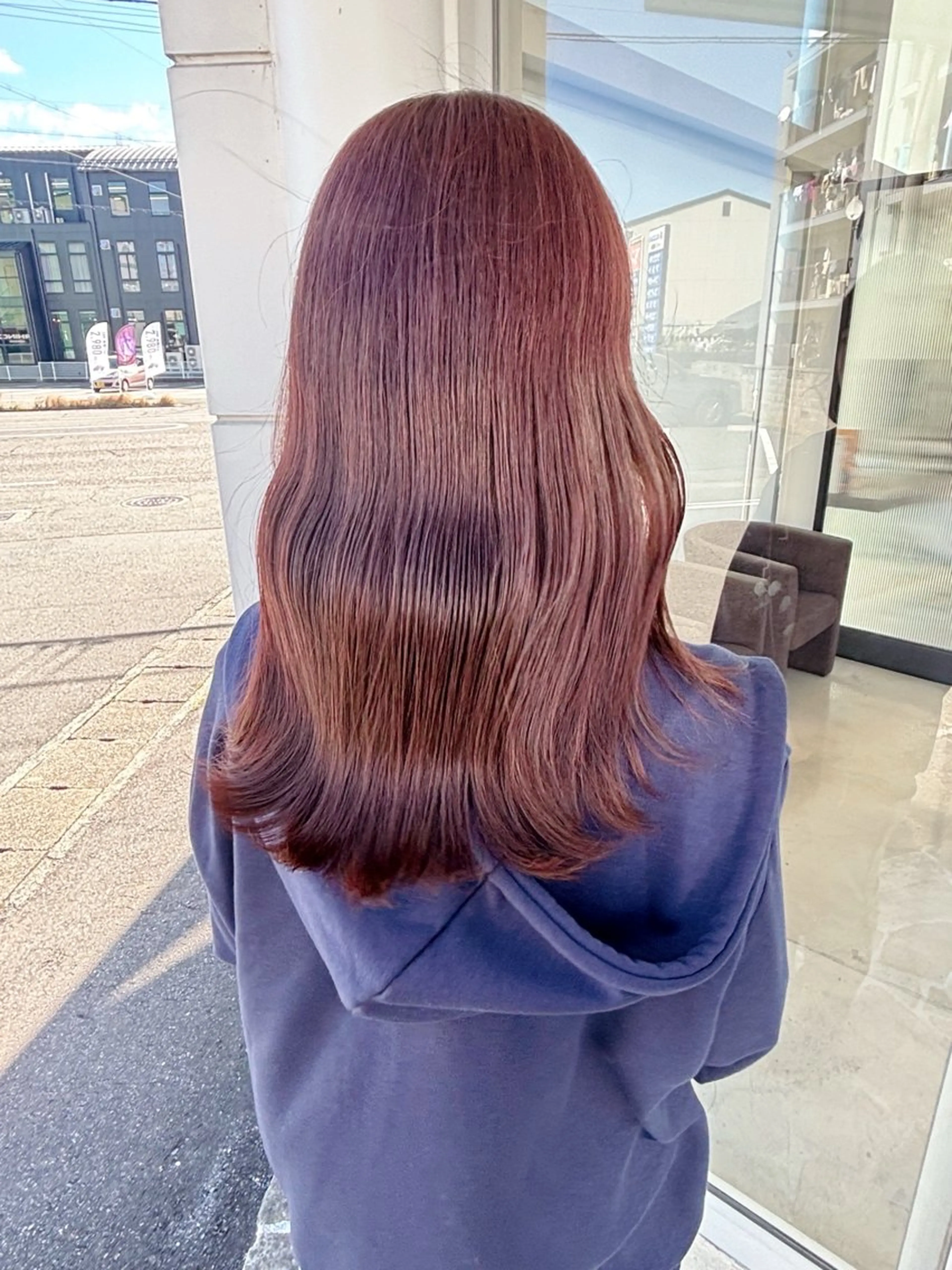 セミロング カット ヘアカラー yui/色気カラー /暖色カラーのヘアスタイル