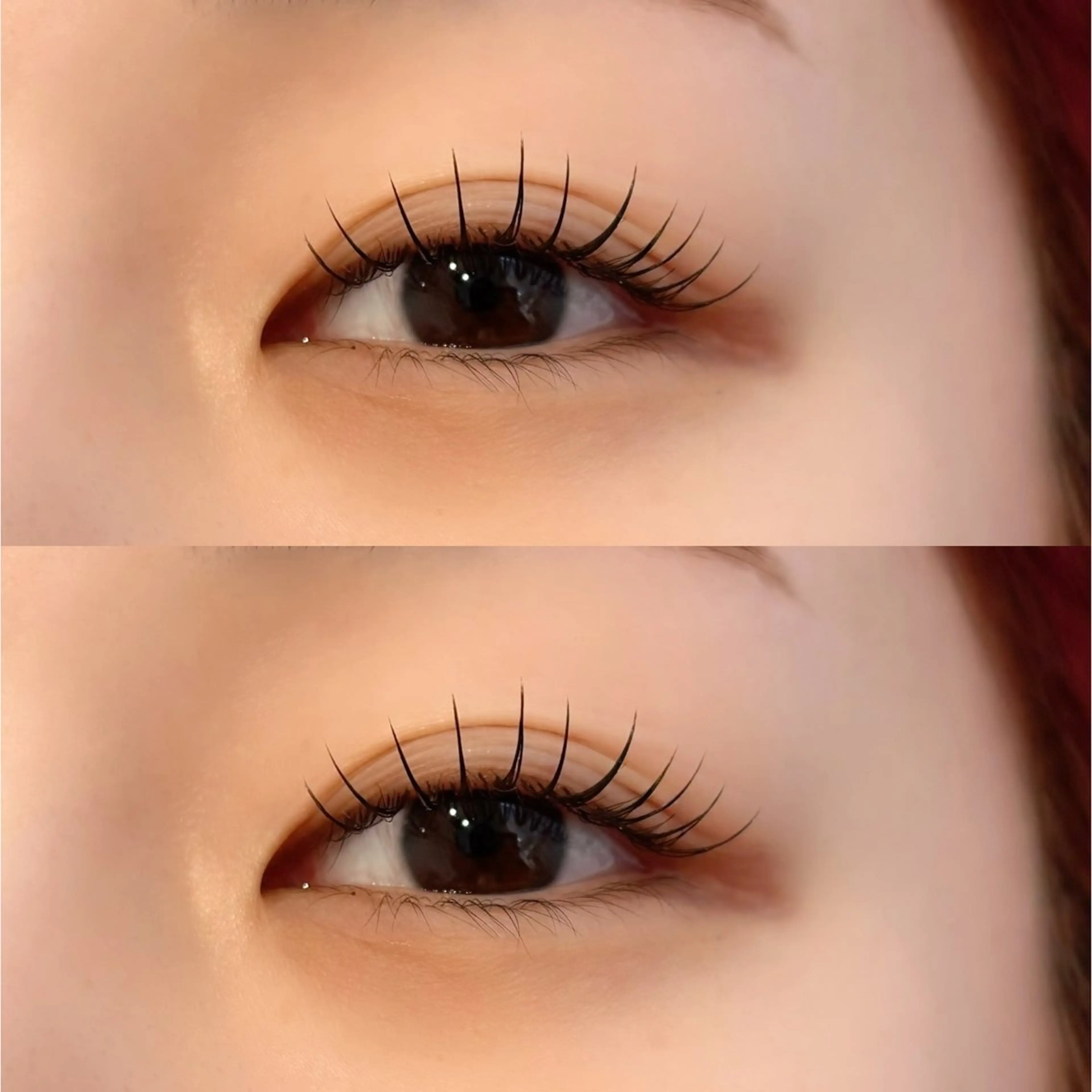 【圧倒的持続🖤LEDマツエク】フラットラッシュ100本迄 \オフ込み&ʙʀᴏᴡɴのmix可能/の写真