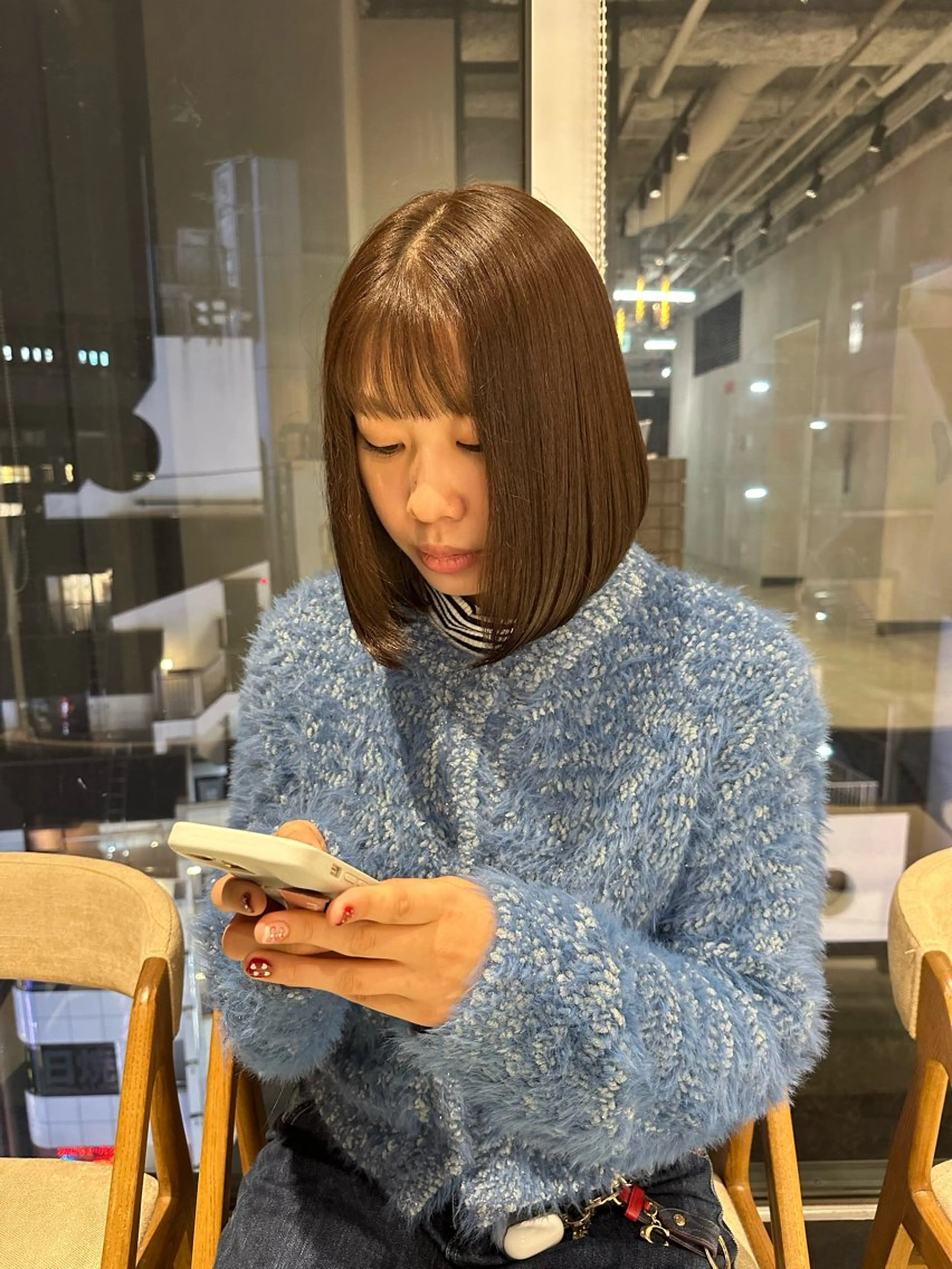 ショート カラー ブラウンカラー 透明感カラー ボブ カット ヘアカラー トリートメント ヘッドスパ ベージュ🧸🤎/ブ リーチ/あかね🕊️のヘアスタイル