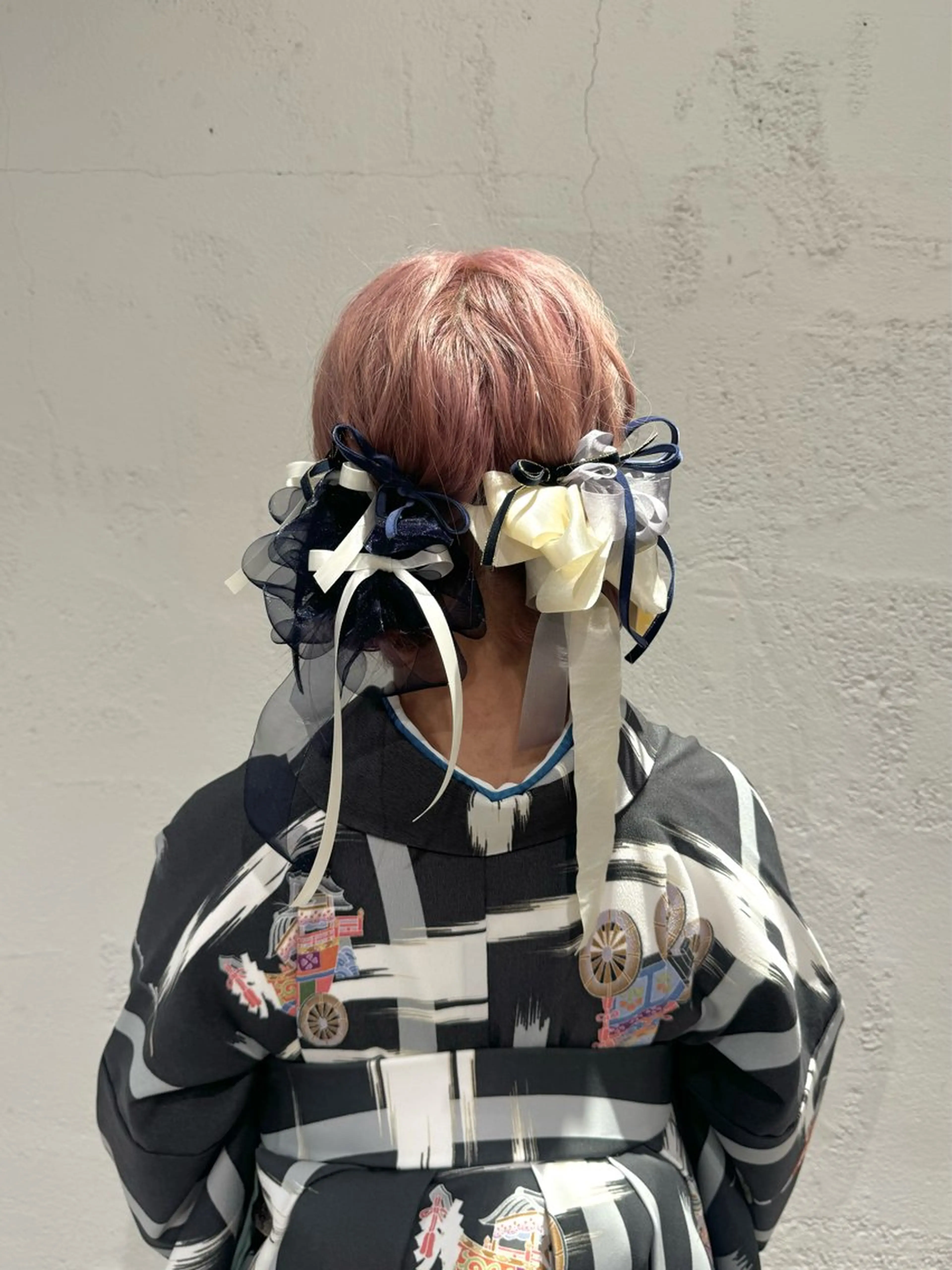 ヘアアレンジ 着付け 🍪ﾖｼｲﾊﾙﾈ🍪 ﾗﾍﾞﾝﾀﾞｰｶﾗｰのヘアスタイル