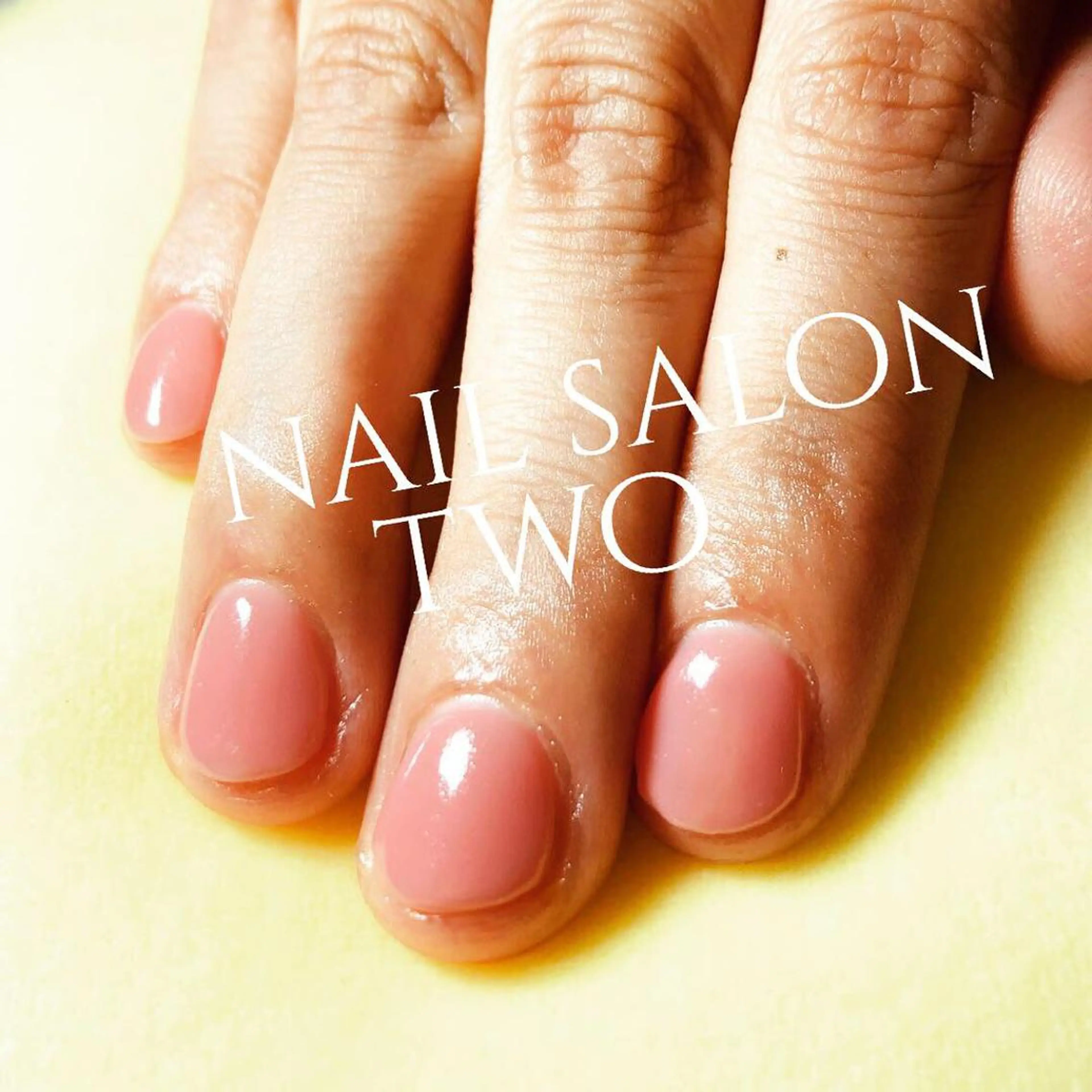 ネイル ワンカラーネイル ピンク シンプルネイル two nailのネイルデザイン