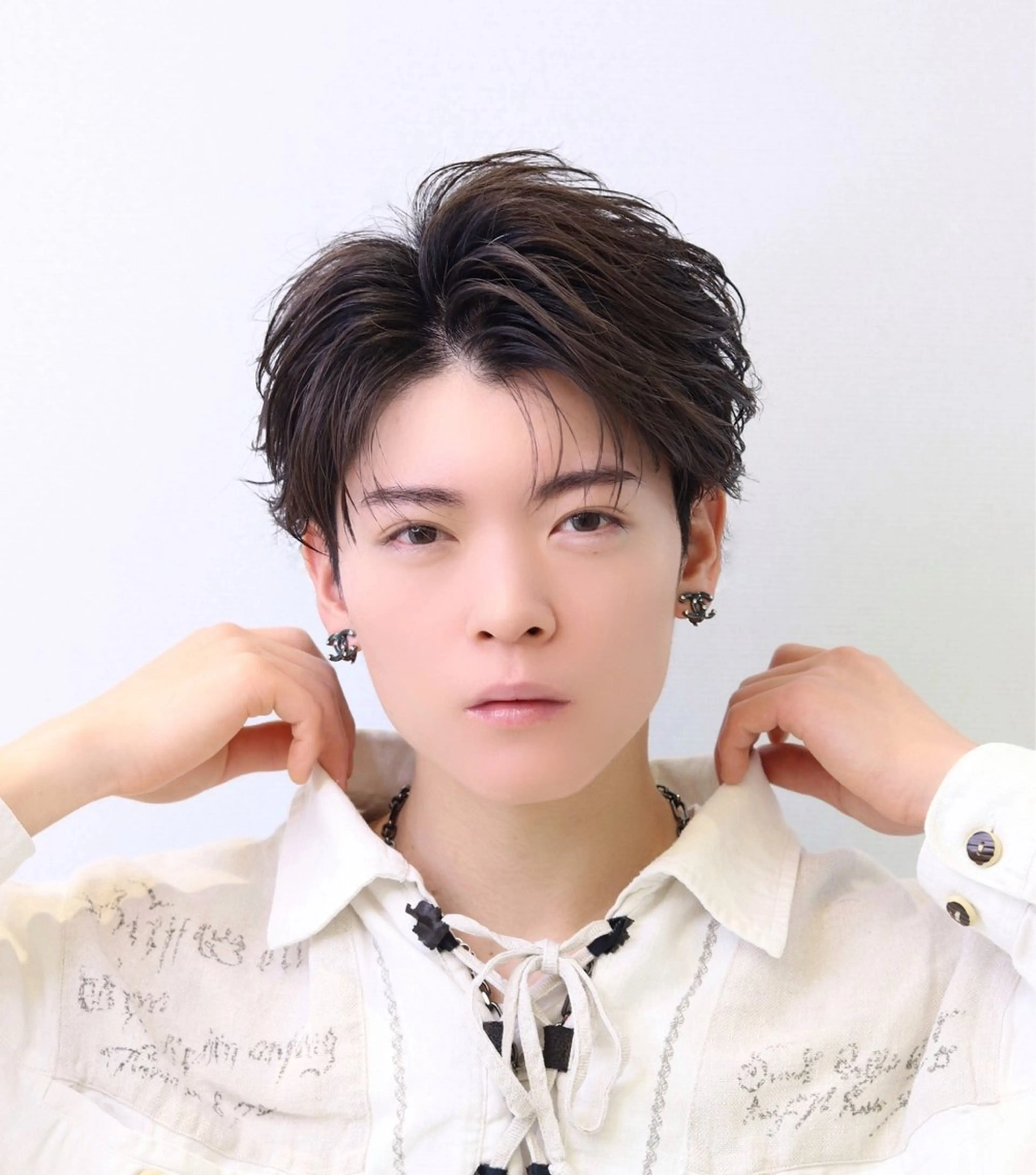 ミディアム パーマ メンズ カット パーマ Lond  strada所属・ハクヤ心斎橋 パーマ/縮毛矯正のヘアスタイル