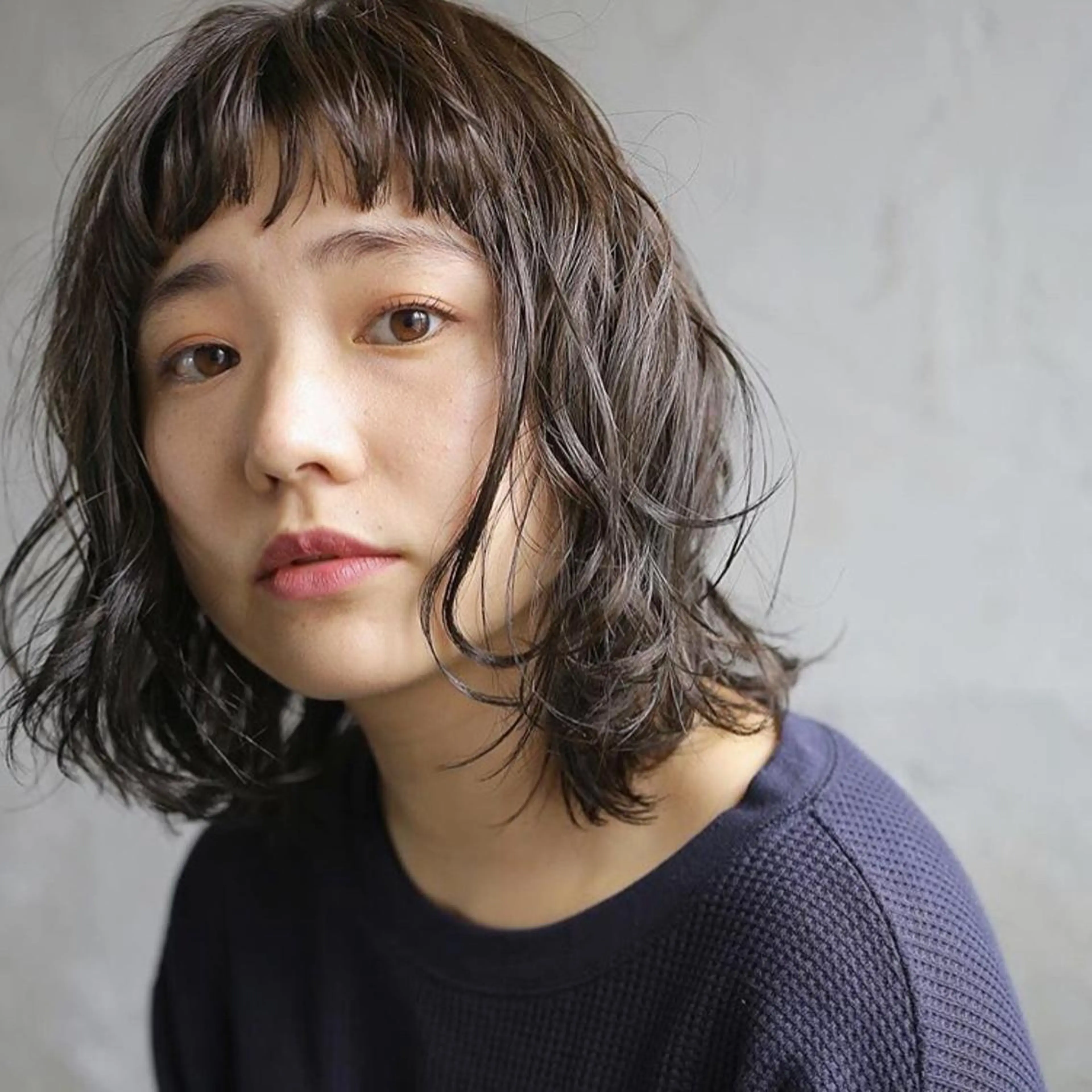 ミディアム カラー 下北沢 soiのヘアスタイル