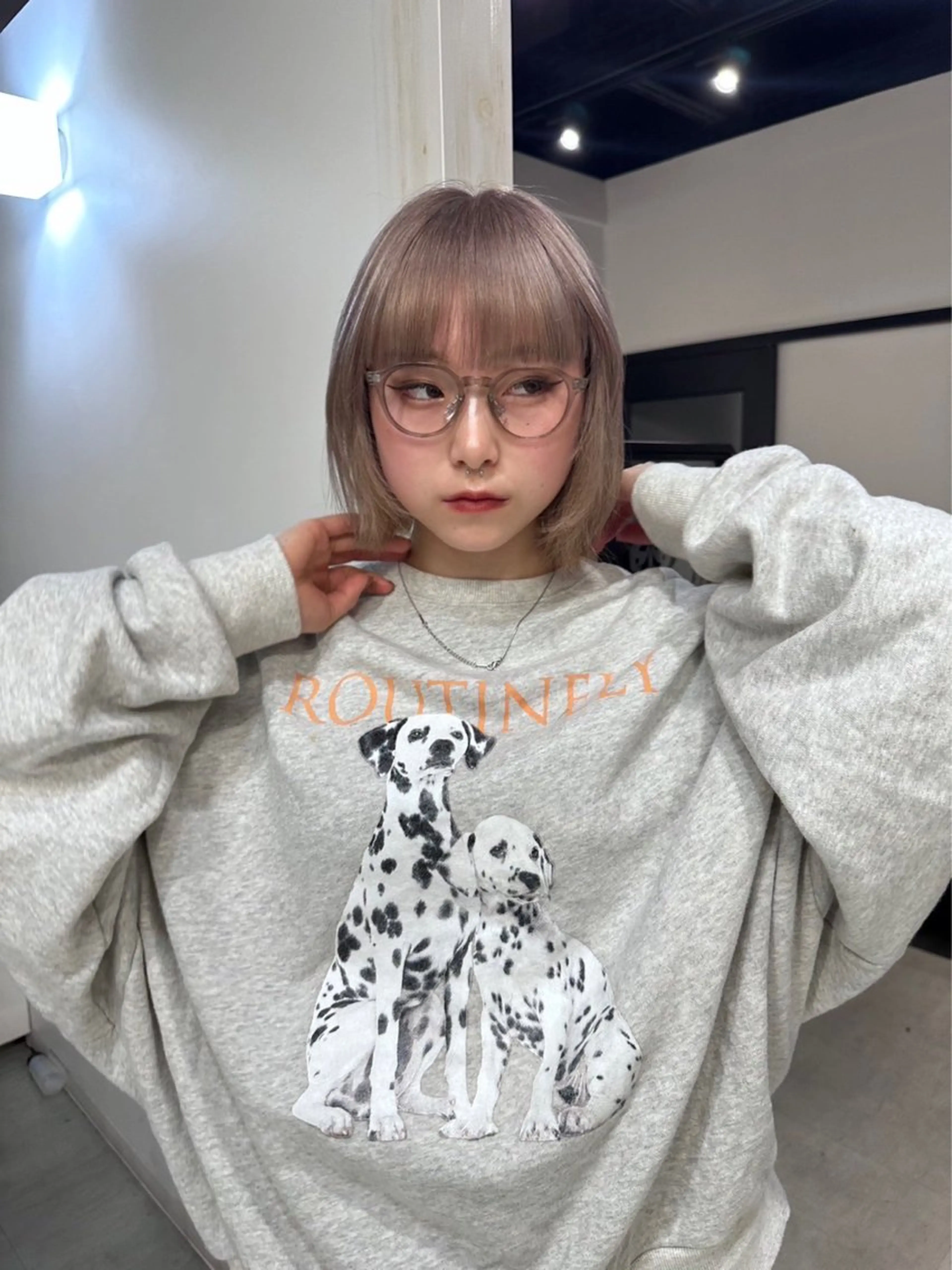 ショート ヘアカラー ブリーチ🌟リタッチ 🎠KANON🎡のヘアスタイル