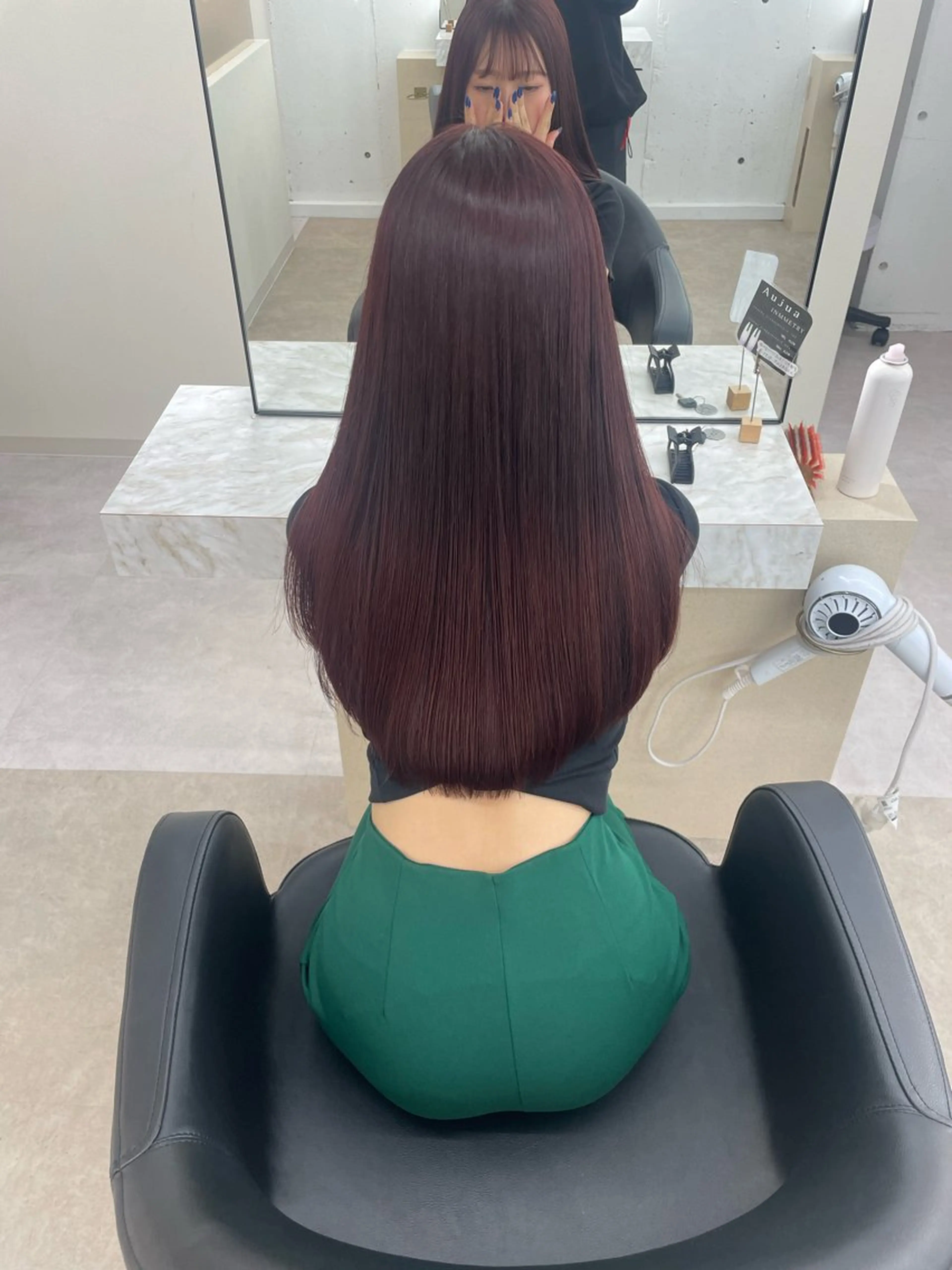 ロング ヘアカラー トリートメント 竹内 蓮のヘアスタイル