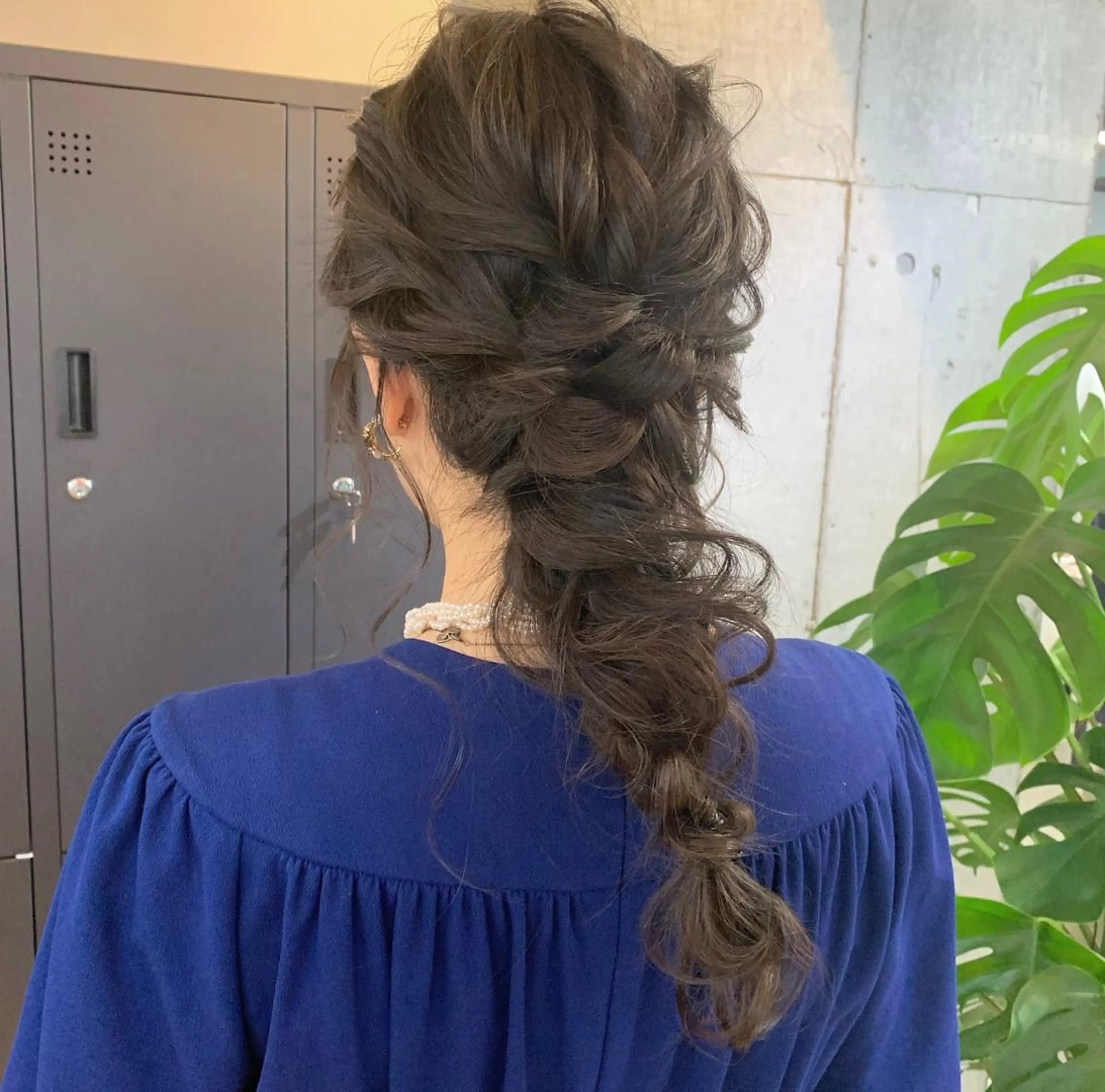 セミロング カラー ヘアアレンジ カット ヘアカラー ヘアセット Aloa透明感ヘア ♡kanami♡のヘアスタイル