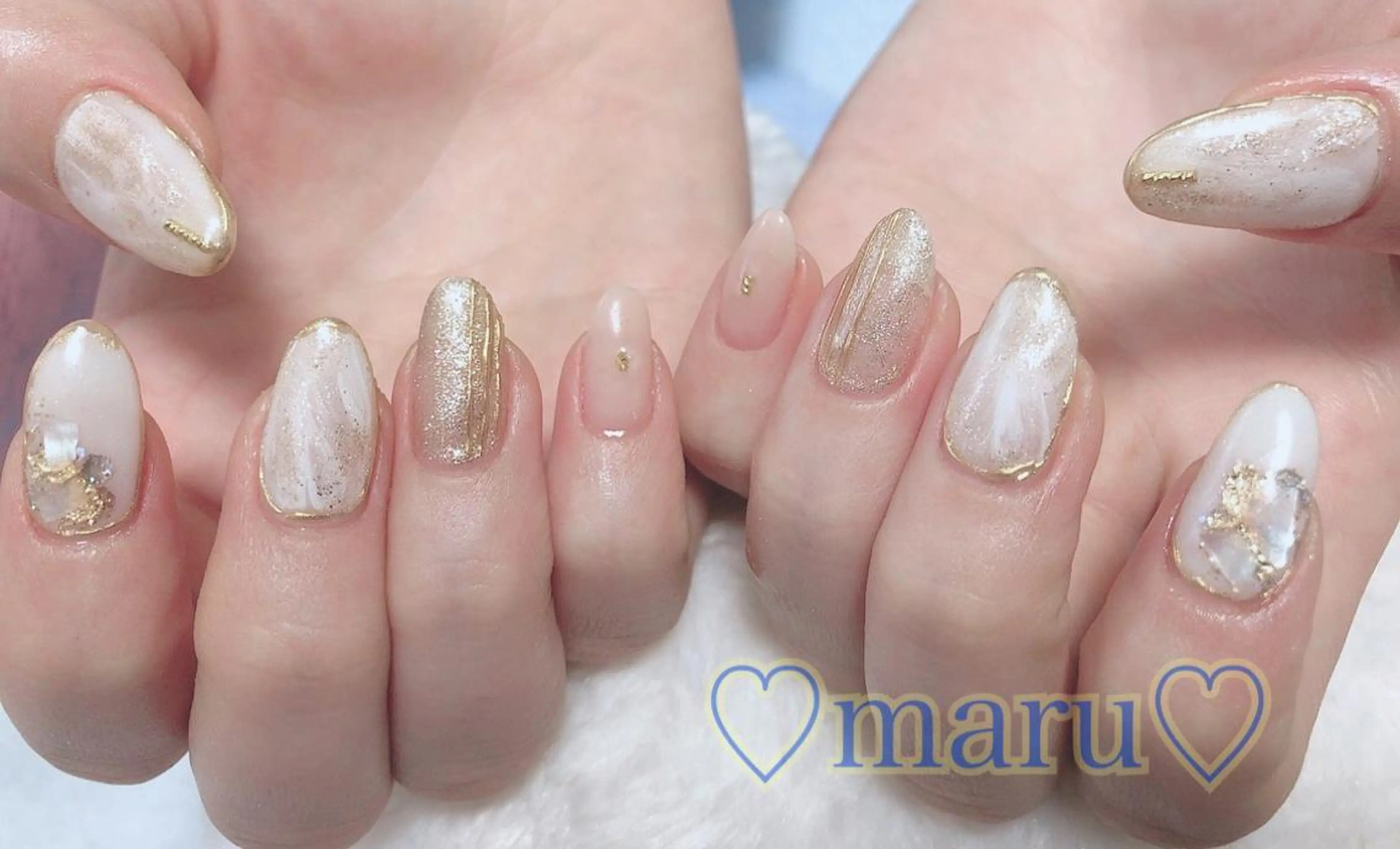 ネイル ハンドネイル フットネイル まるみ ♡のネイルデザイン