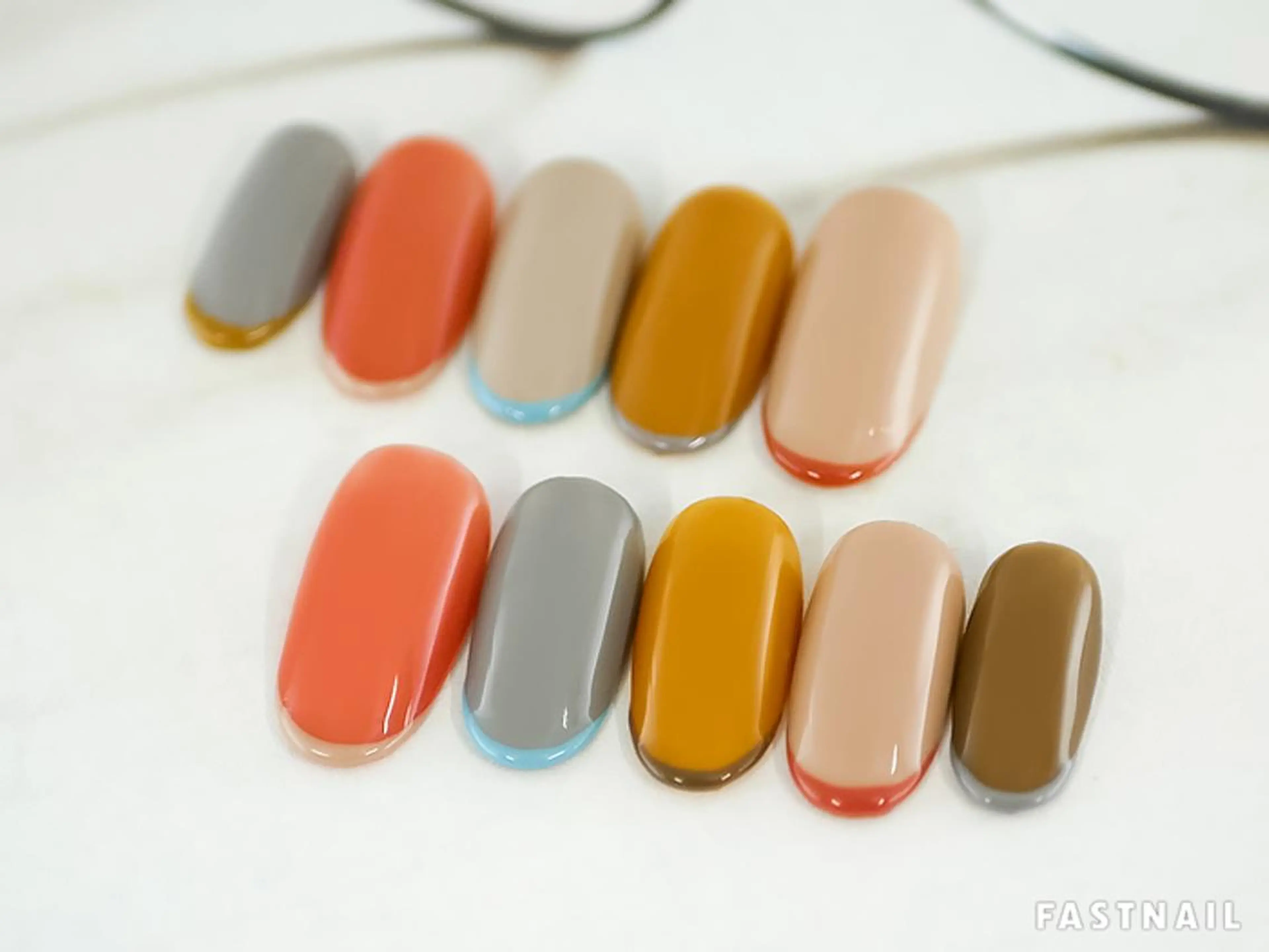 ネイル フレンチネイル ファストネイル ロコ 春日のネイルデザイン