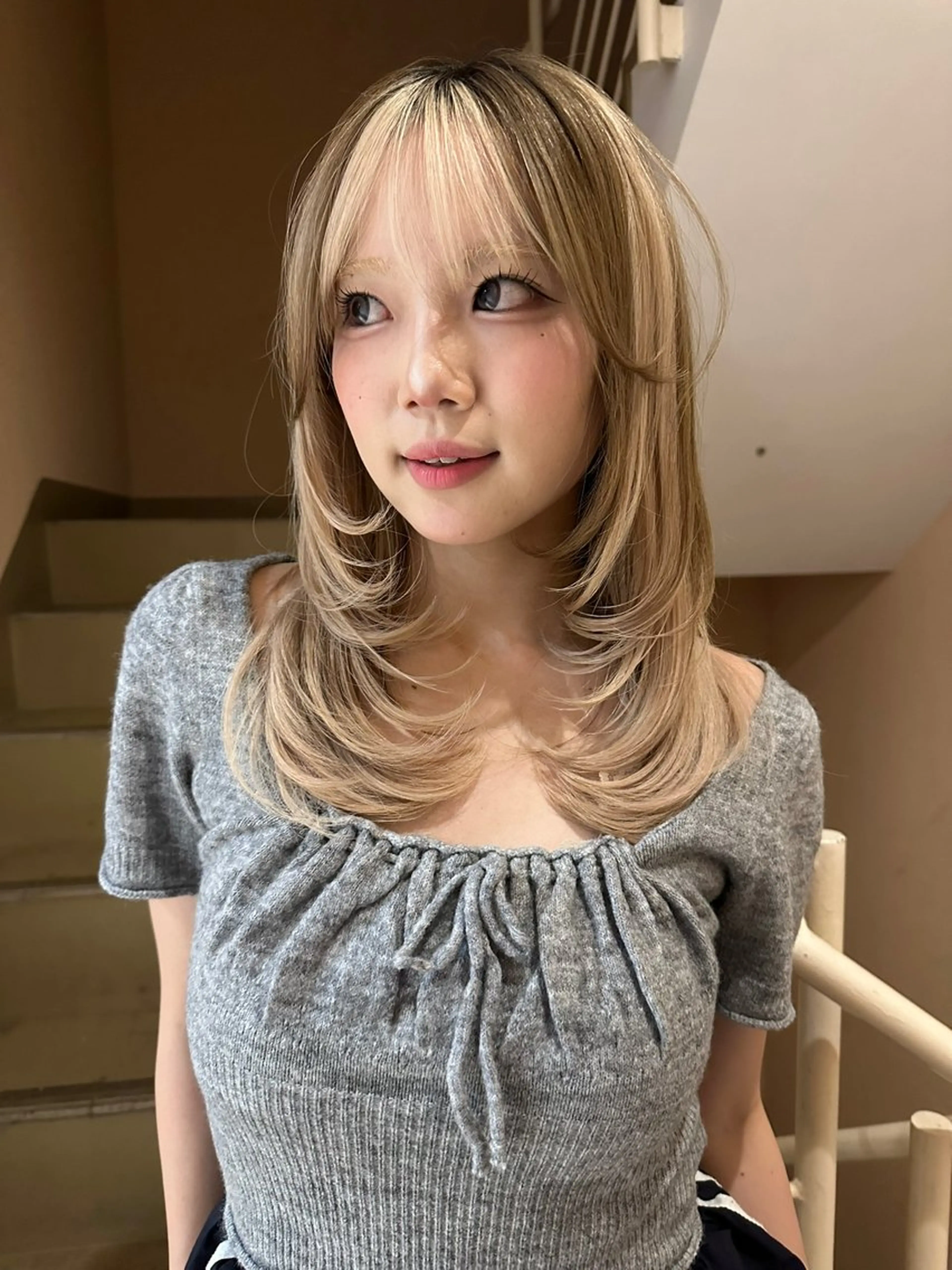 ロング ヘアカラー 🍇透明感カラー/ カットひかる🍒のヘアスタイル