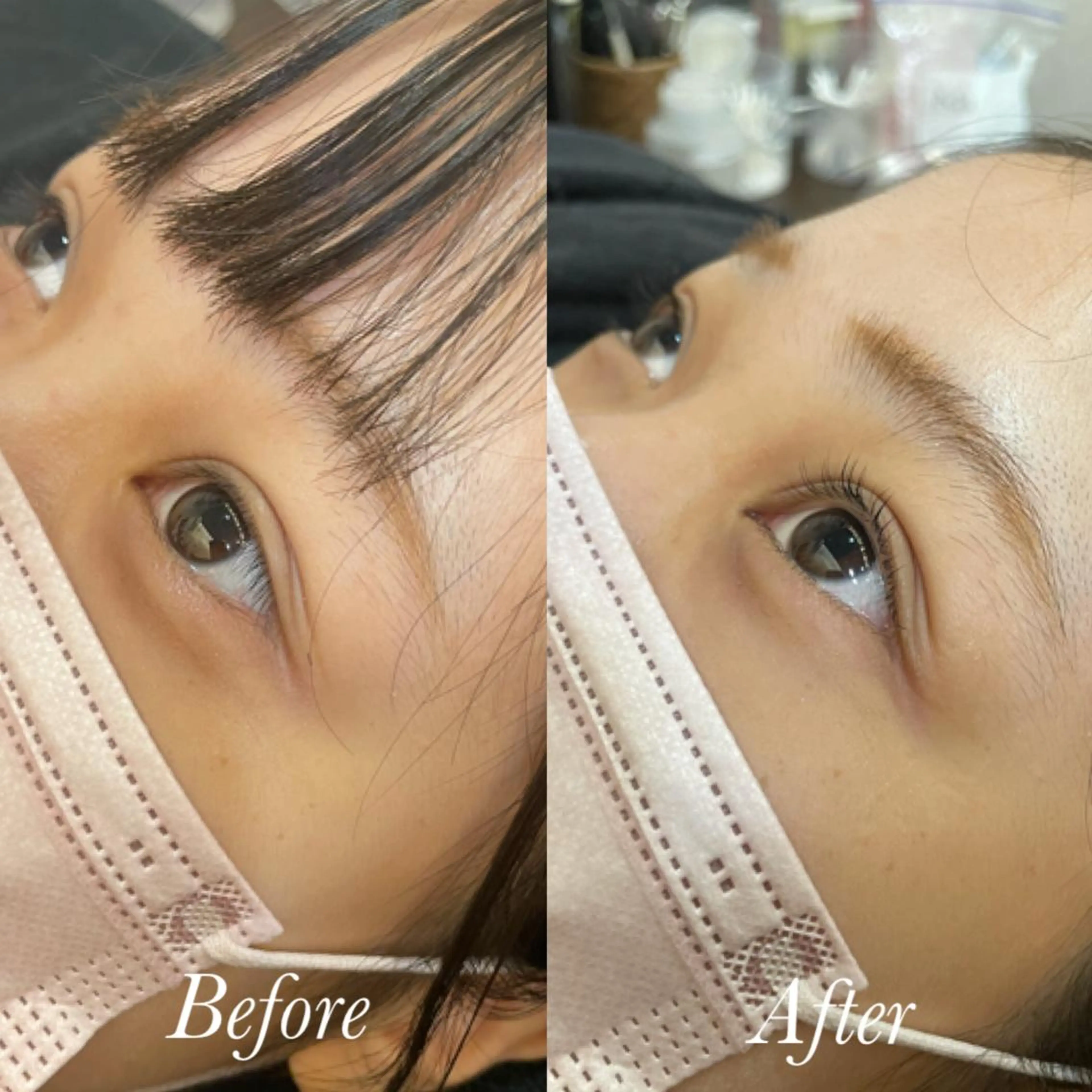 マツエク・マツパ パリジェンヌラッシュリフト まつげパーマ aya/小顔レイヤー /柔らかカラーのヘアスタイル