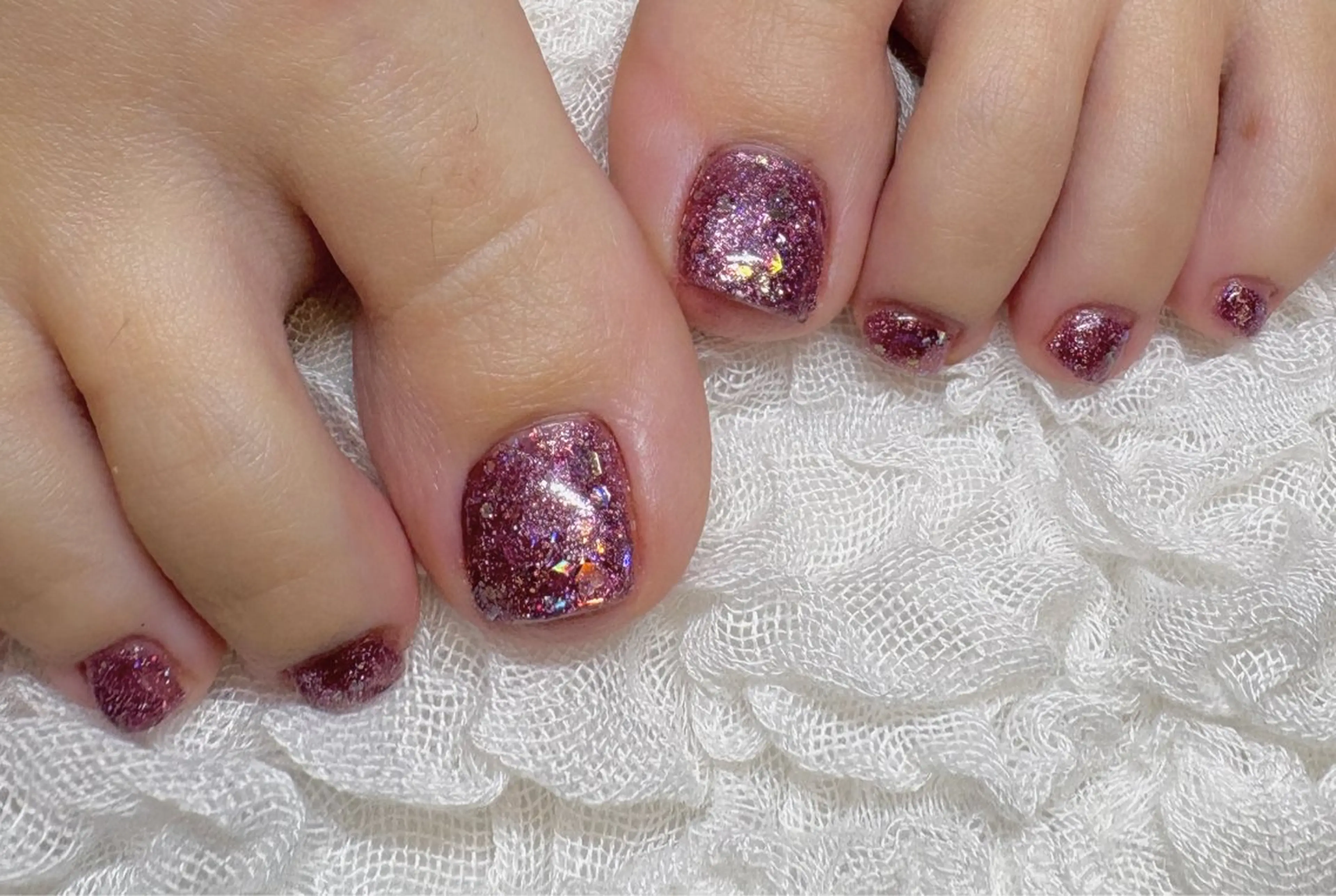 ネイル 長さ出し 持ち込み 春ネイル フットネイル N.style所属・Ｎ. styleのネイルデザイン