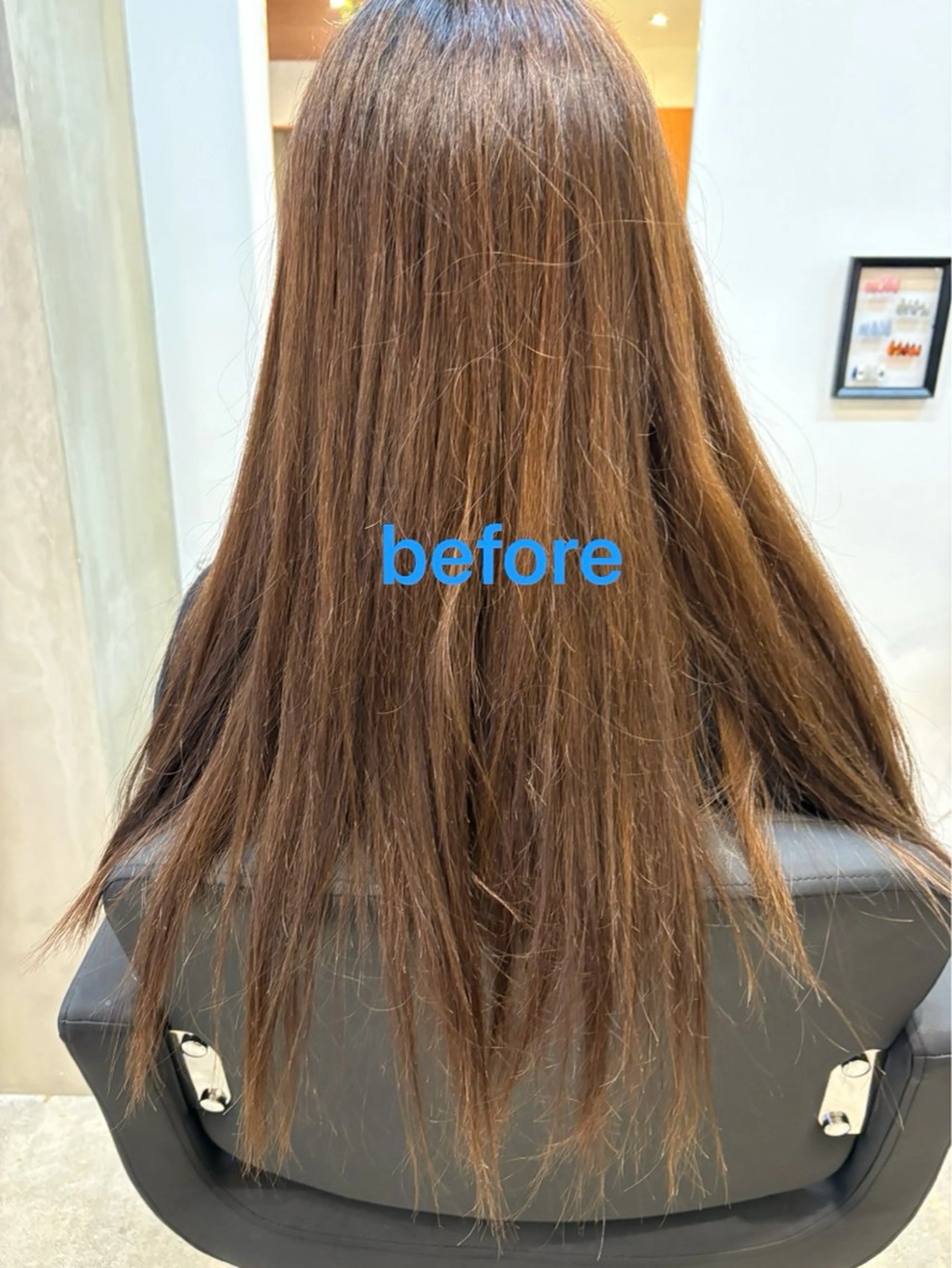 ロング 縮毛矯正 𝐩𝐞𝐚𝐤𝐲.所属・𝐩𝐞𝐚𝐤𝐲 ⋆⸜🧡⸝‍⋆菜々みのヘアスタイル