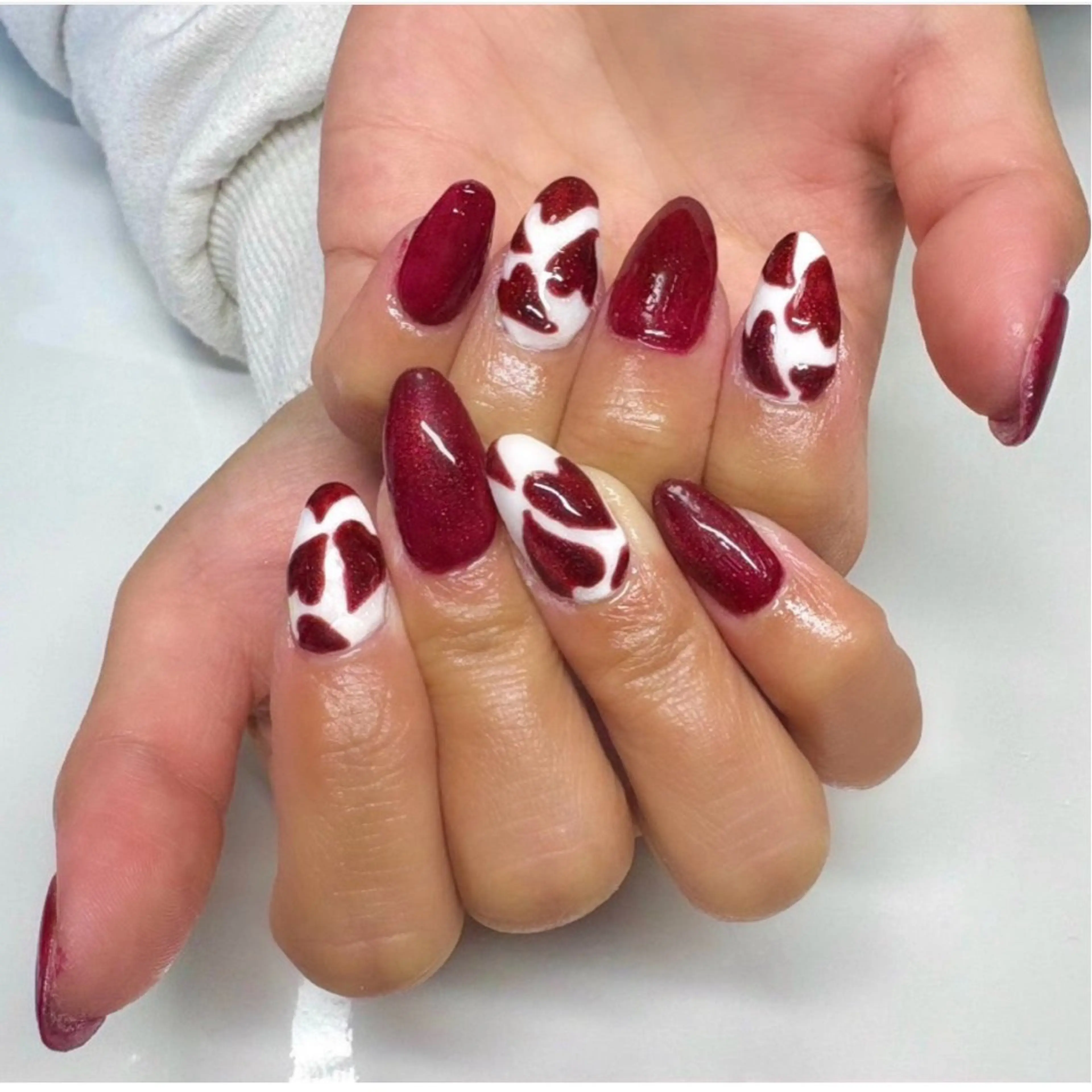 ネイル ハート ハンドネイル nail.s misatoのネイルデザイン