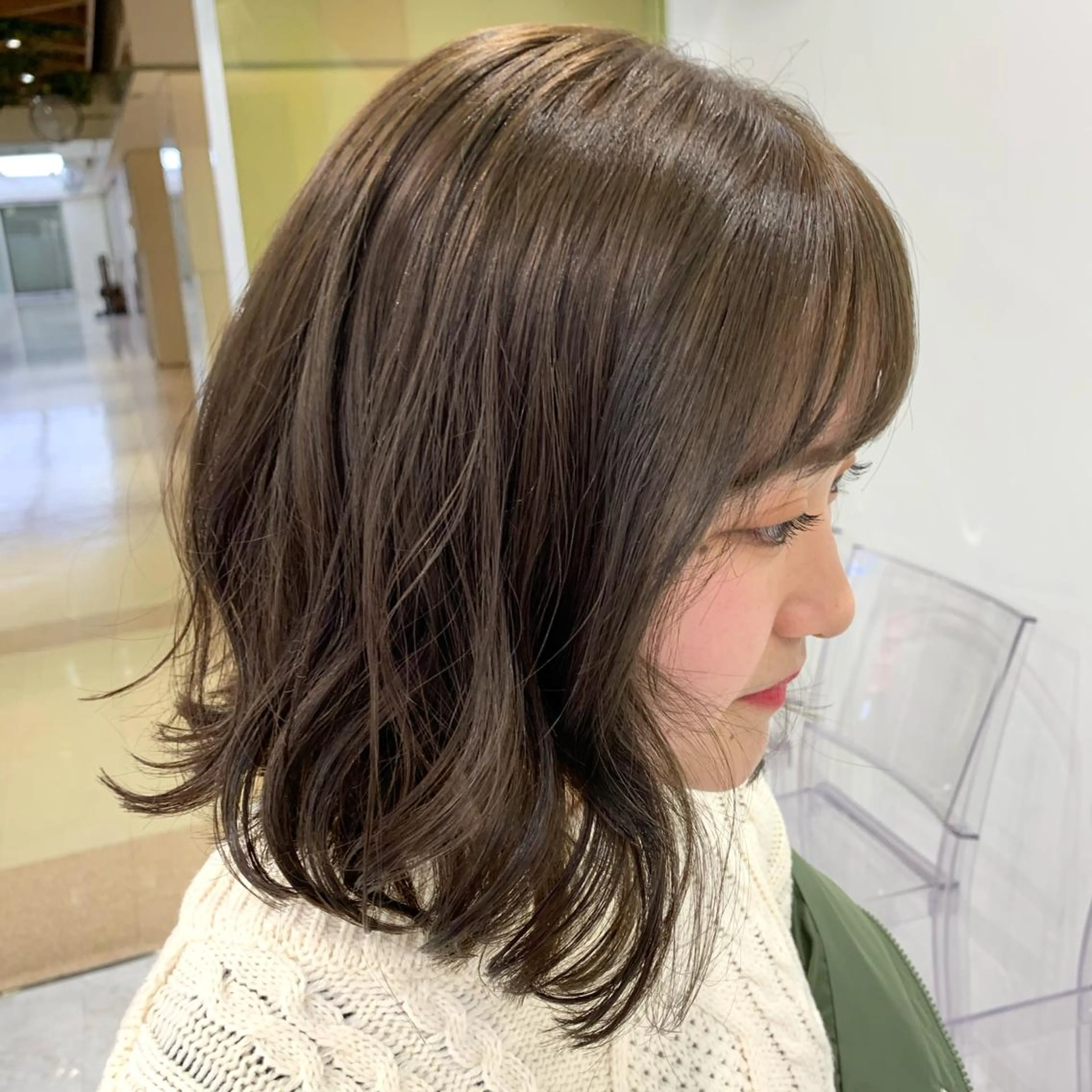セミロング カラー ヘアアレンジ GO TODAY SHAiRE SALON  原宿verno店所属・完全💗マンツーマン marinのヘアスタイル