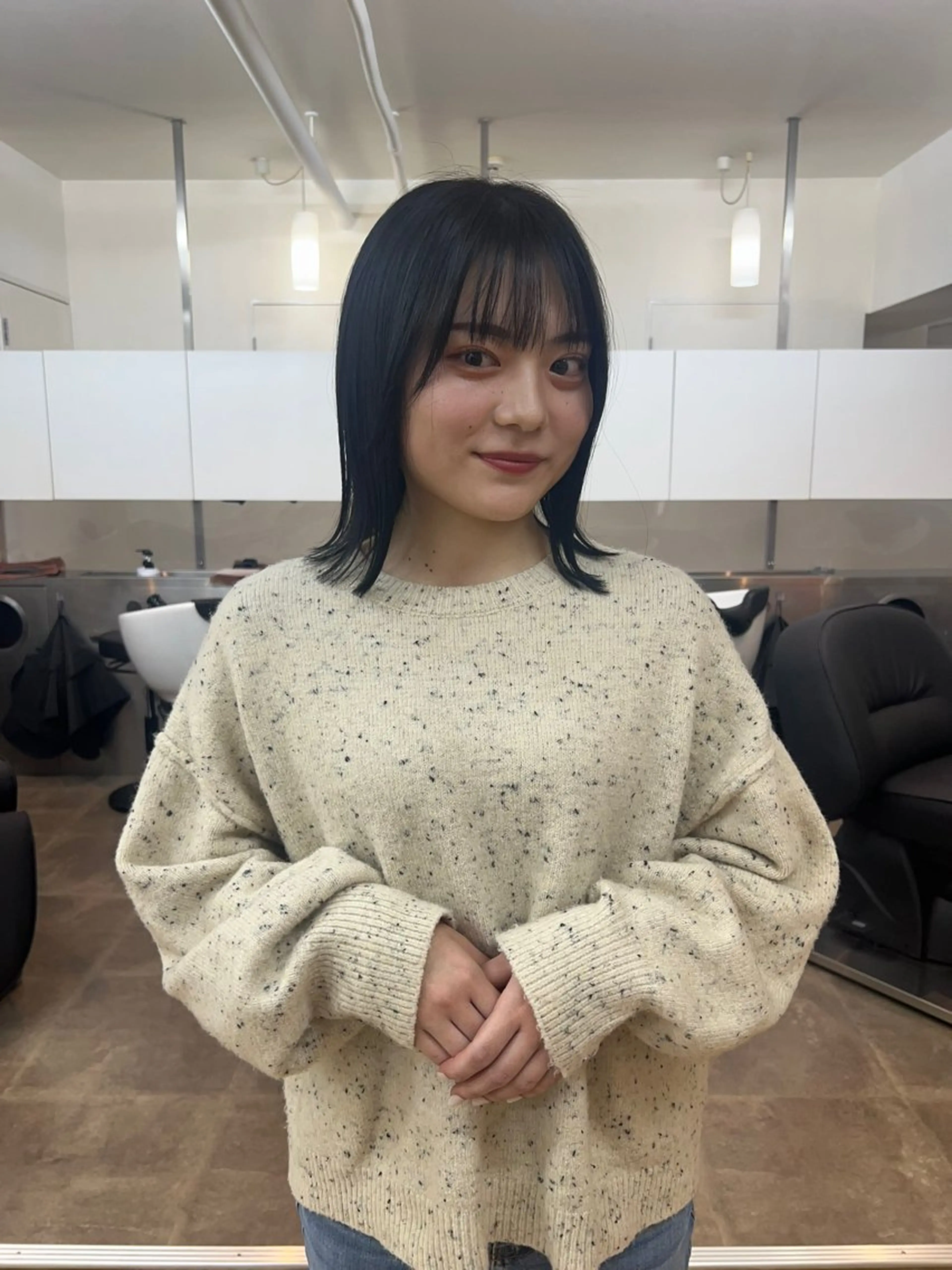 ミディアム カラー カット ヘアカラー トリートメント 一樹ハイトーン/ブリ ーチ/透明感カラーのヘアスタイル