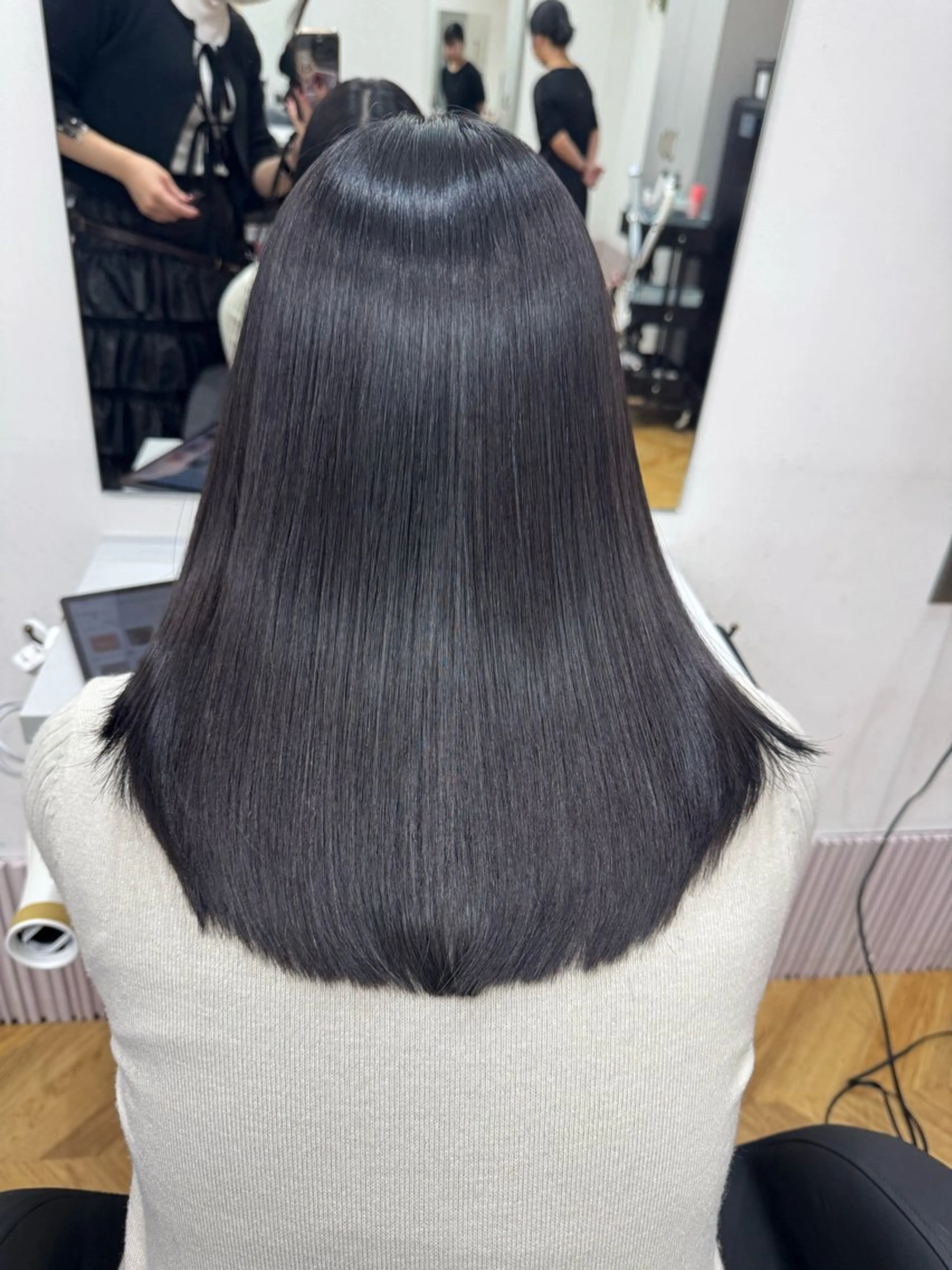 ミディアム 髪質改善 トリートメント カット トリートメント 髪質改善/艶髪💎 ウエキ リカのヘアスタイル