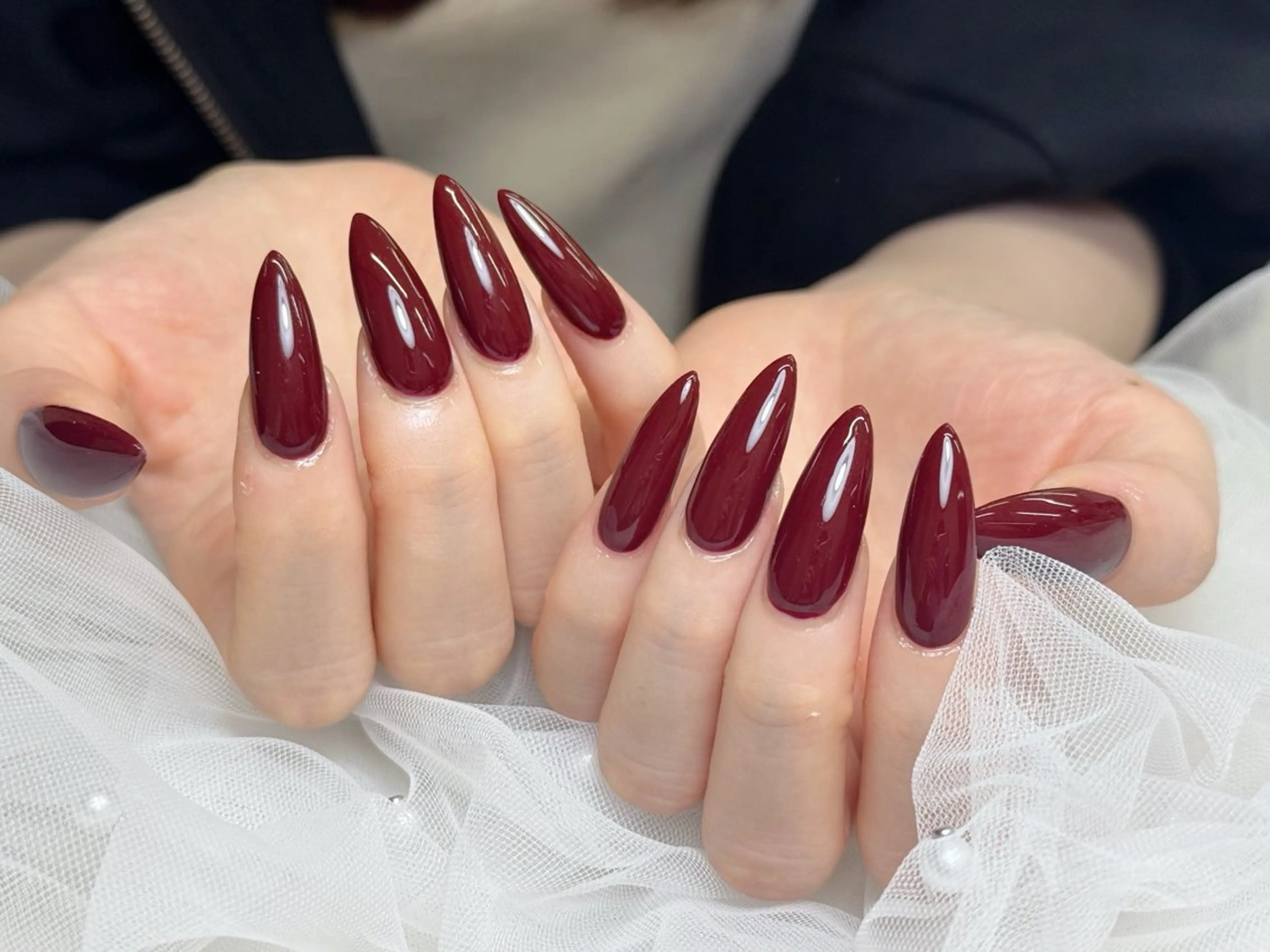 【ハンド】🩷チップスカ長さだしラメグラorワンカラー🩷(ロング追加別料金)ロス発高級チップの写真