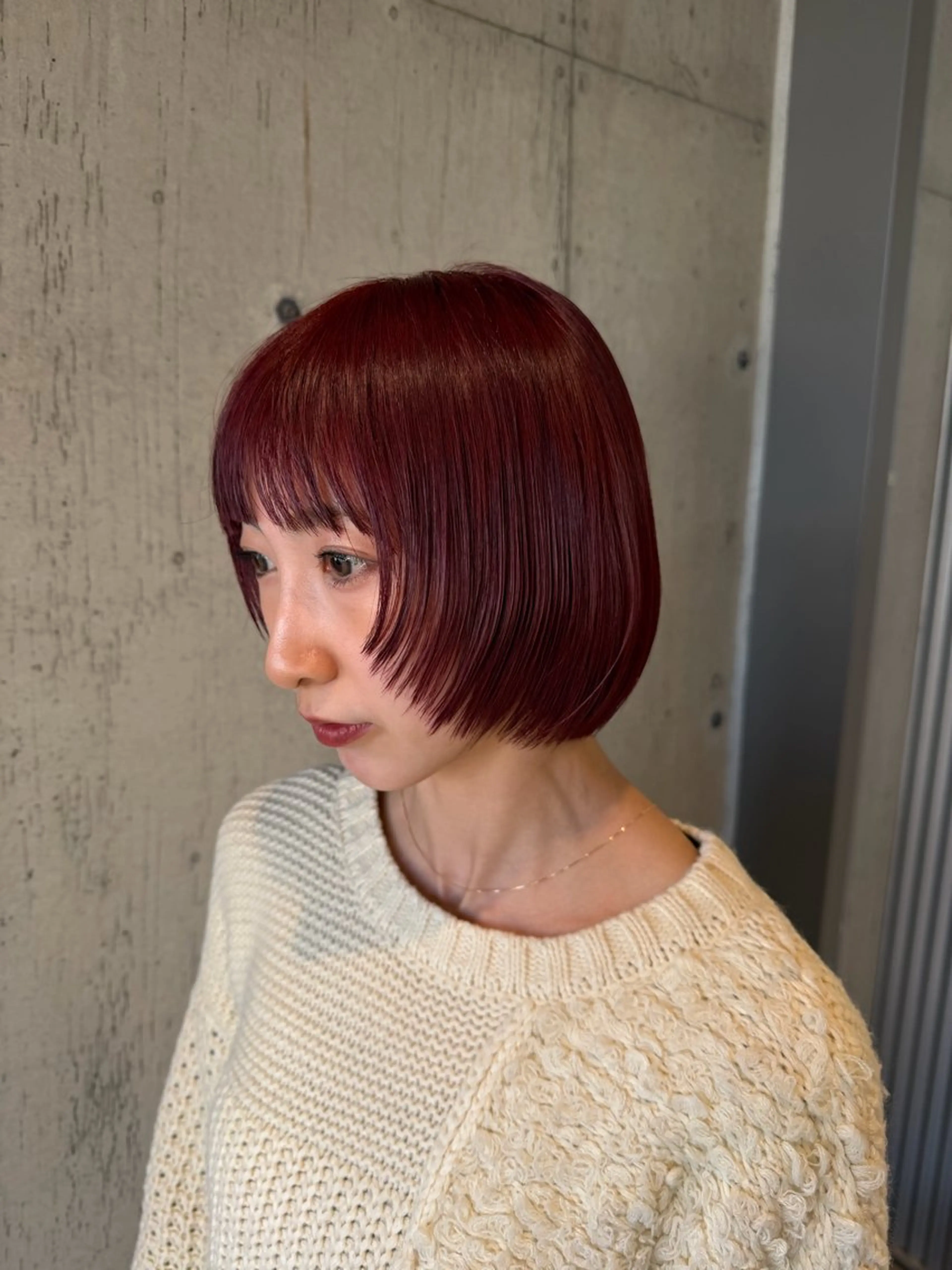 ミディアム カラー ヘアアレンジ カット ヘアカラー トリートメント 美髪・艶カラー・ ボブ・リクト💥のヘアスタイル