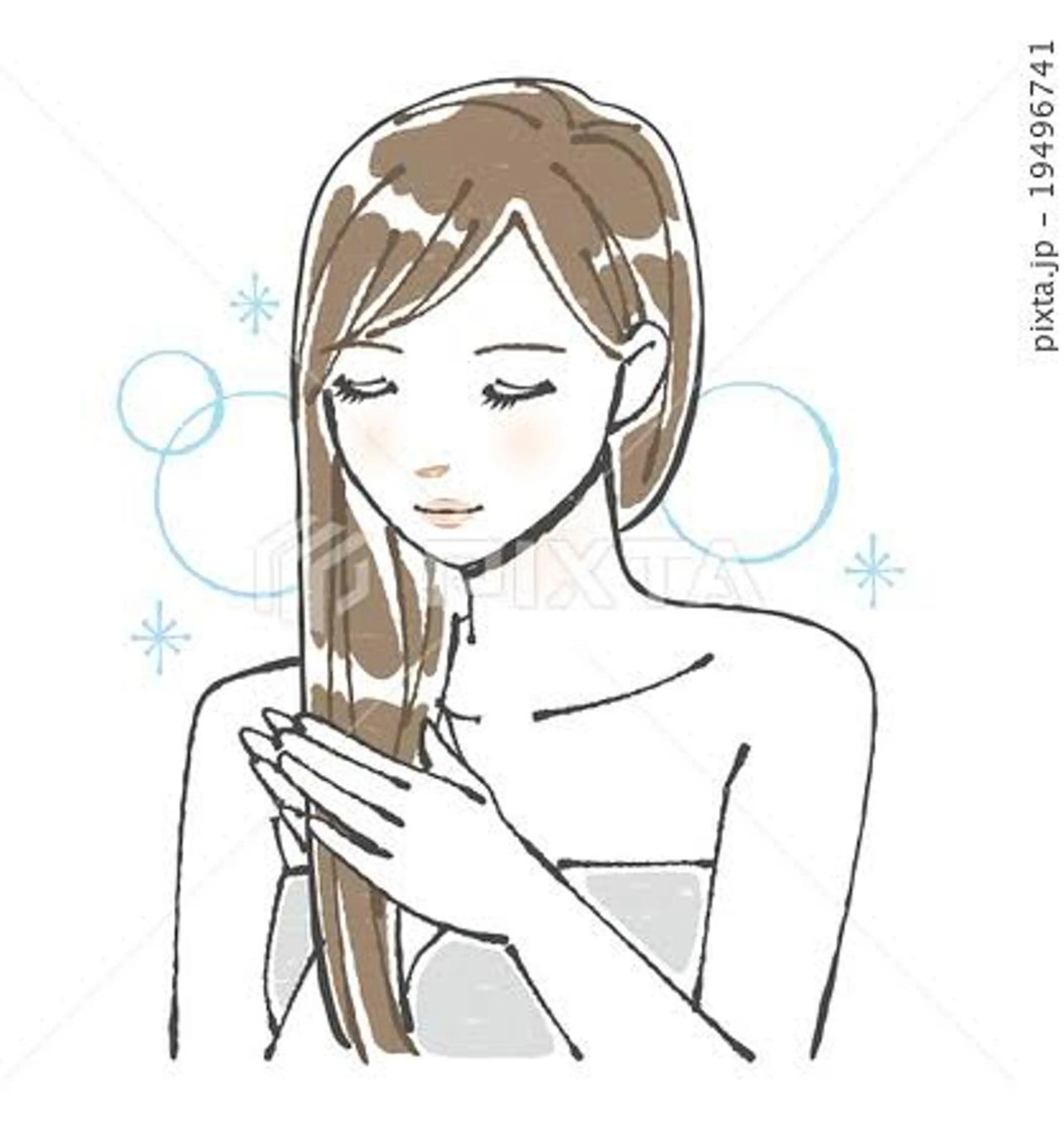 ミディアム メンズ 髪質改善&ストレート ✂︎鈴木青樹のヘアスタイル