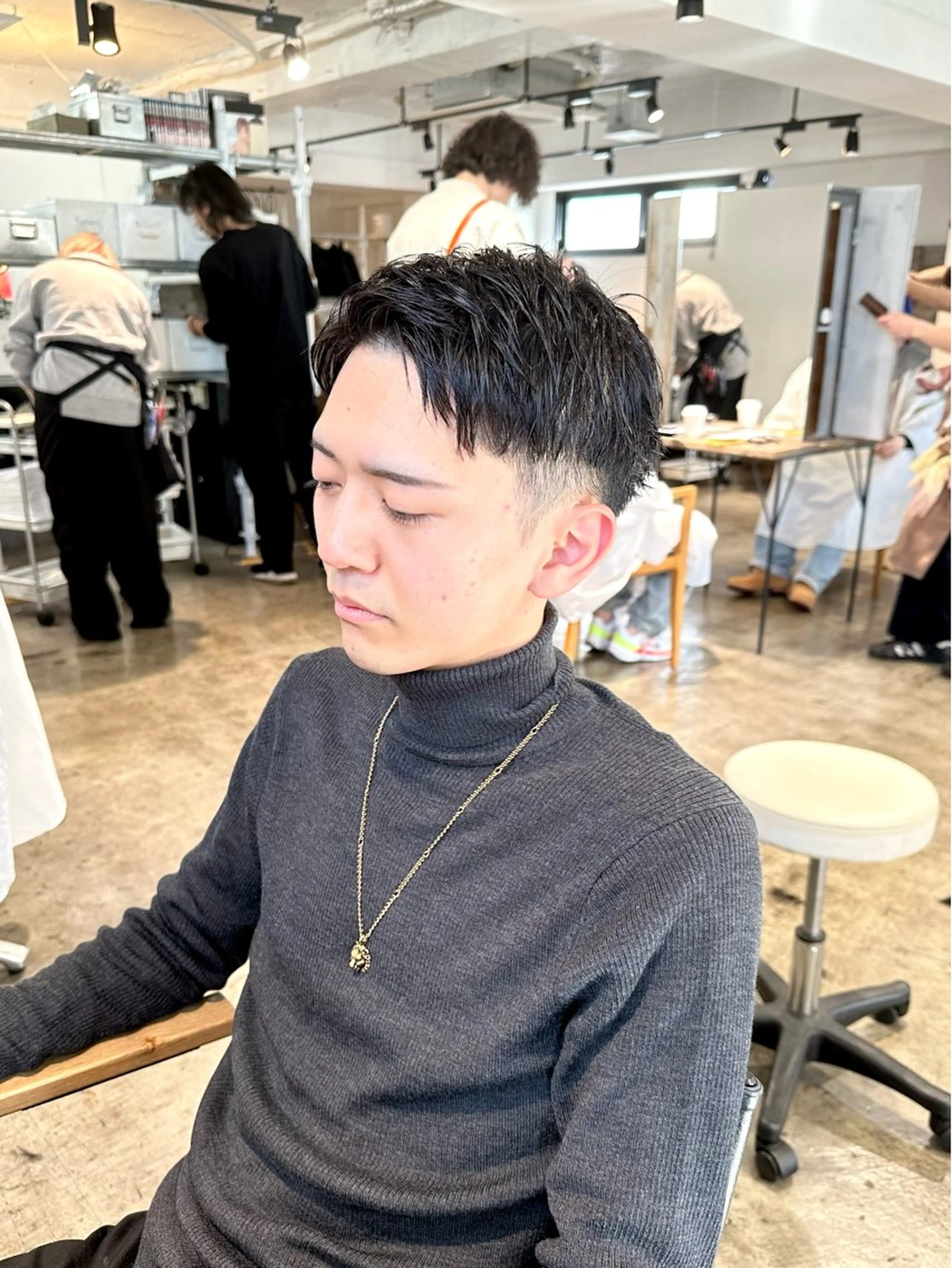 メンズ ビジネス フェードカット 刈り上げ カット 骨格補正施術/メンズ 専門美容師/YUYAのヘアスタイル