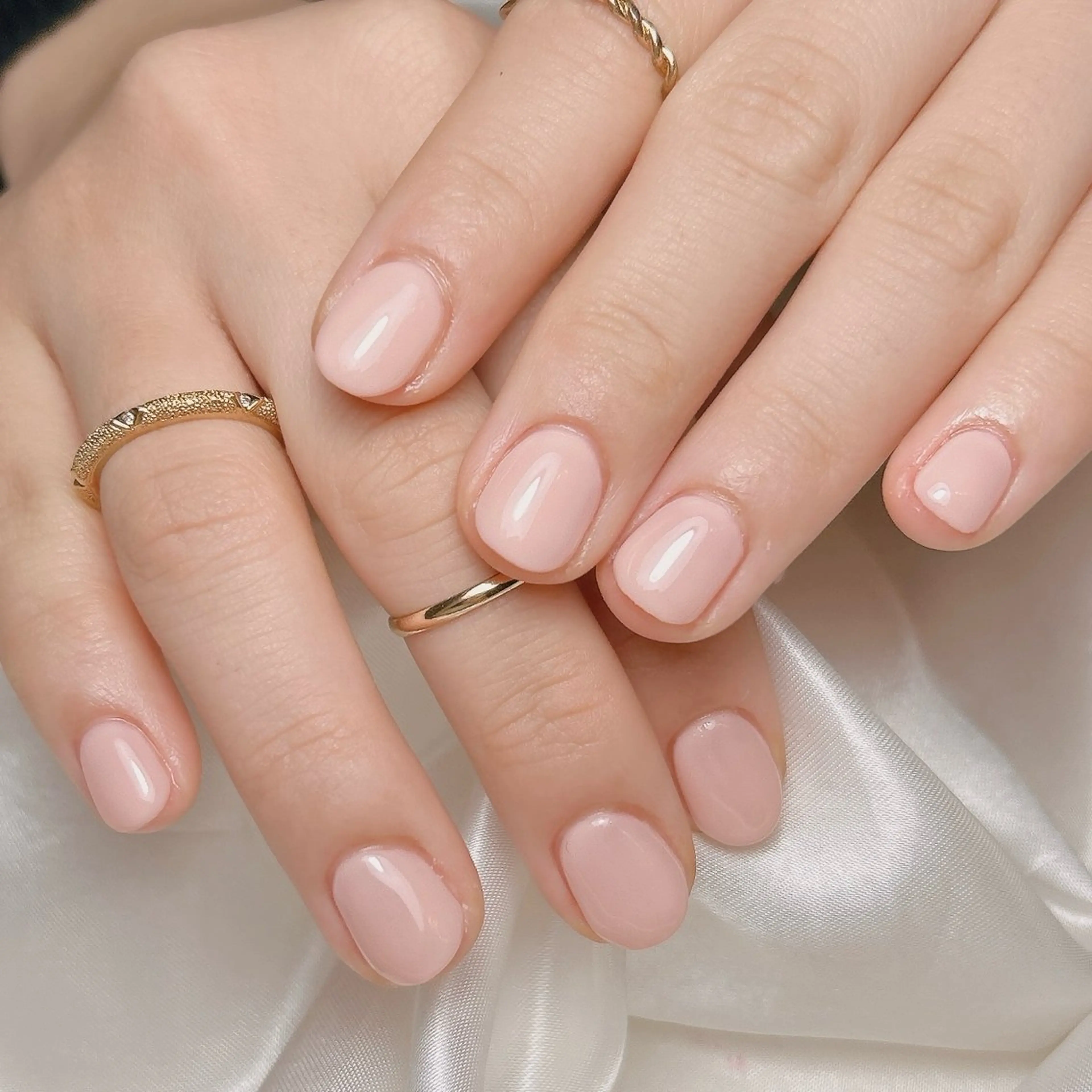 ネイル ワンカラーネイル ピンク ハンドネイル junna 金山.東別院.上前津のネイルデザイン