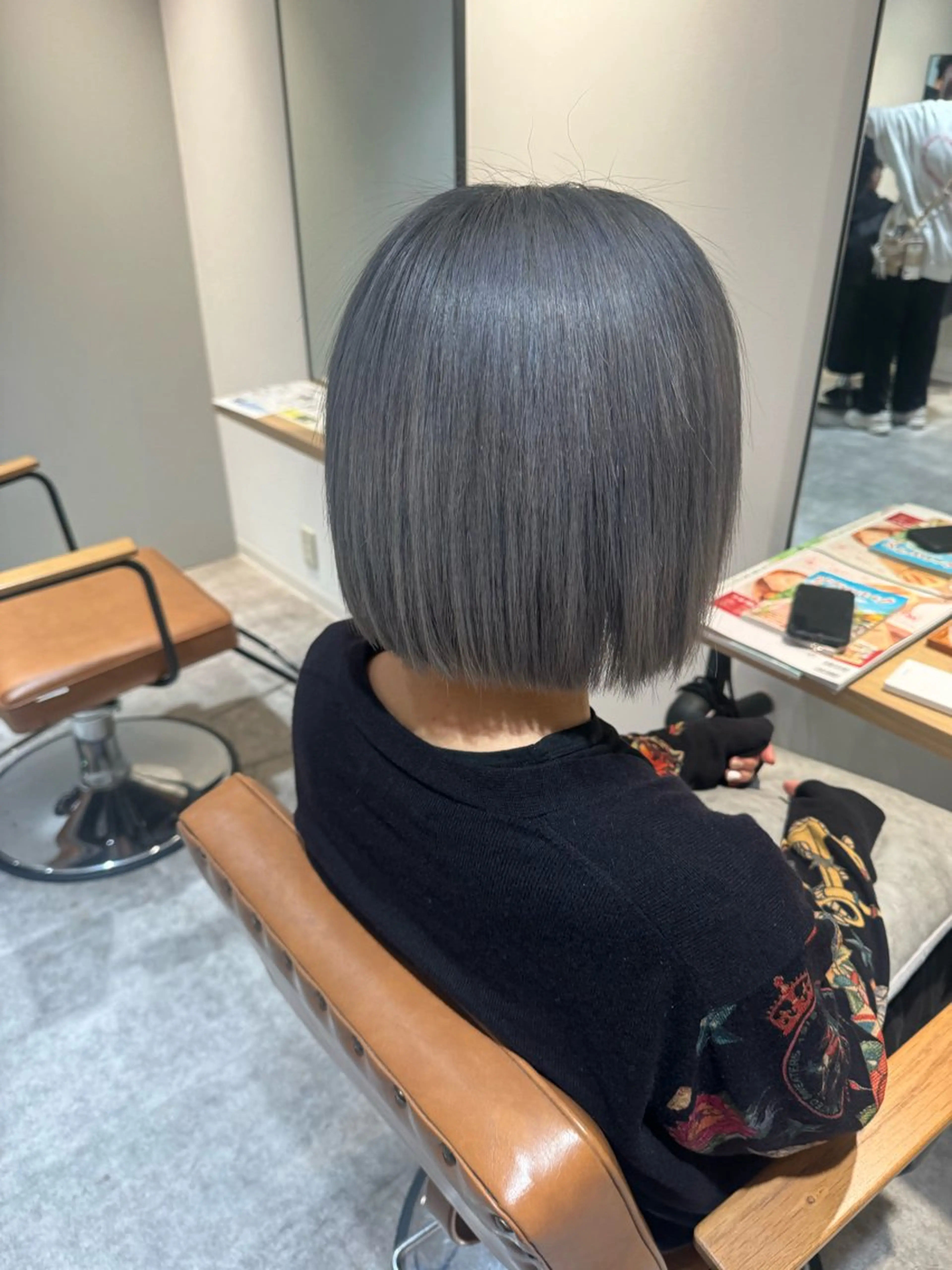 ショート カラー ブリーチ ボブ トリートメント カット ヘアカラー オスズ 🎀´-のヘアスタイル