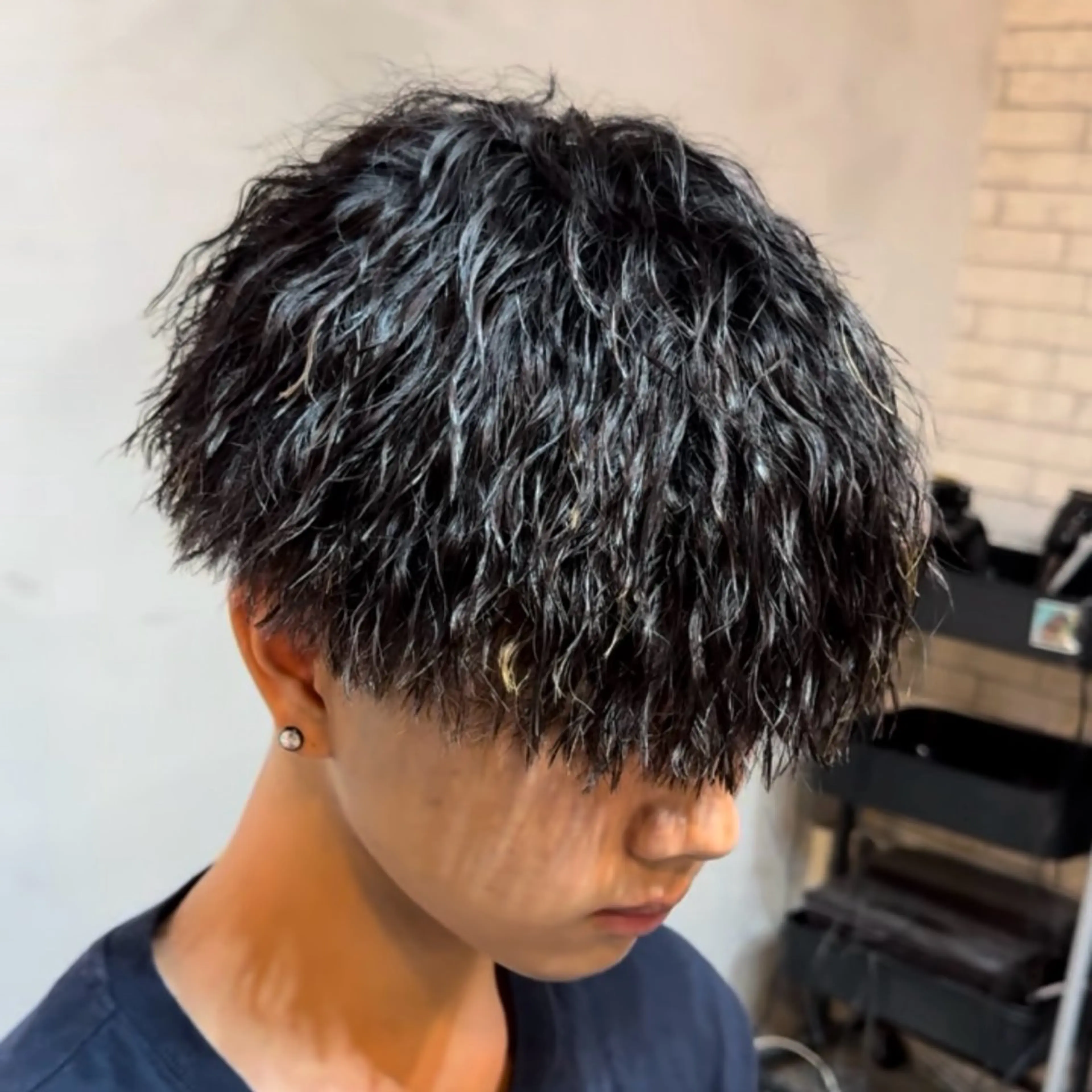 ミディアム パーマ メンズ カット パーマ ツイスパ/ TAKUMIのヘアスタイル