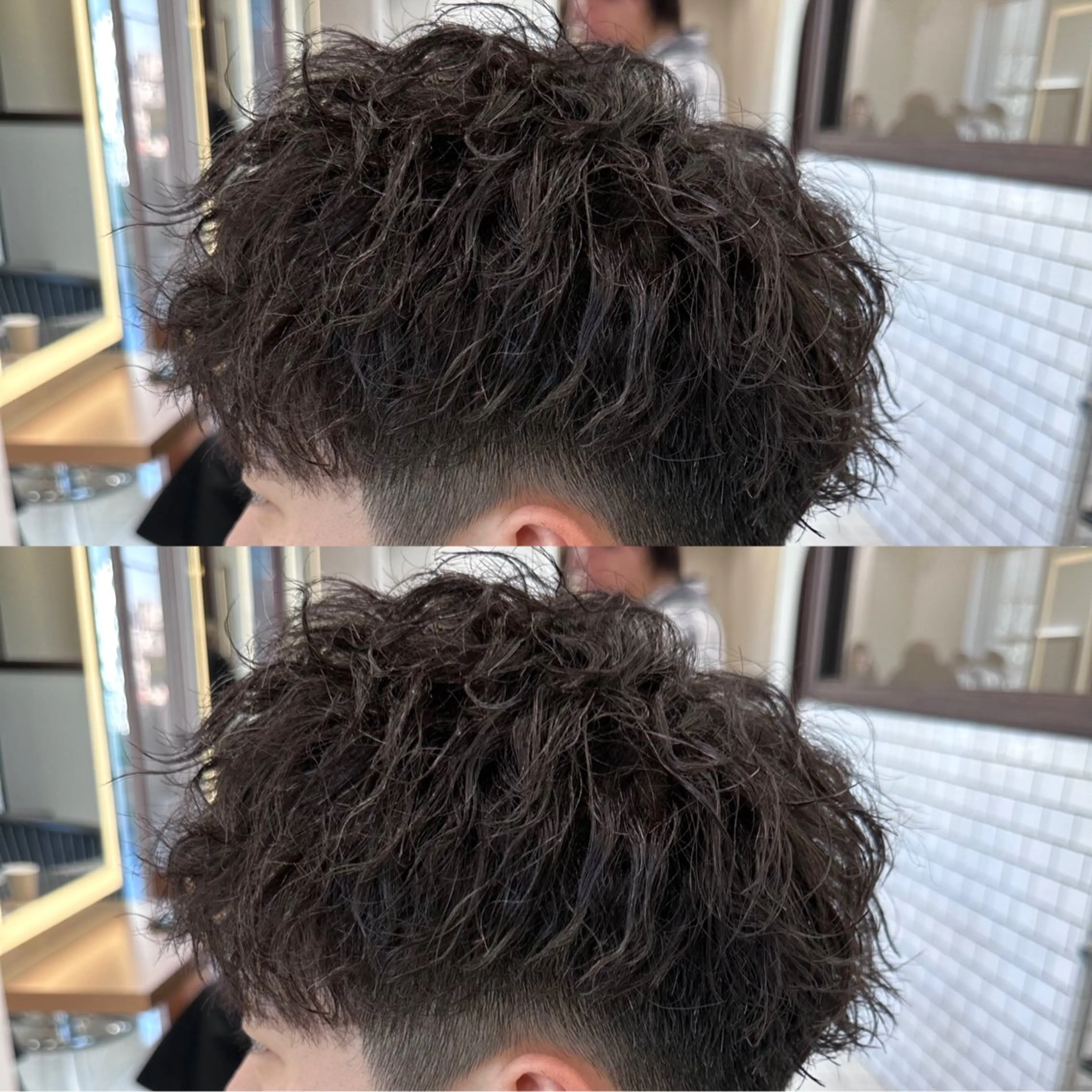 メンズ メンズパーマ 学生（メンズ向け） パーマ 白髪ぼかし/白髪 メッシュ/ゆうとのヘアスタイル