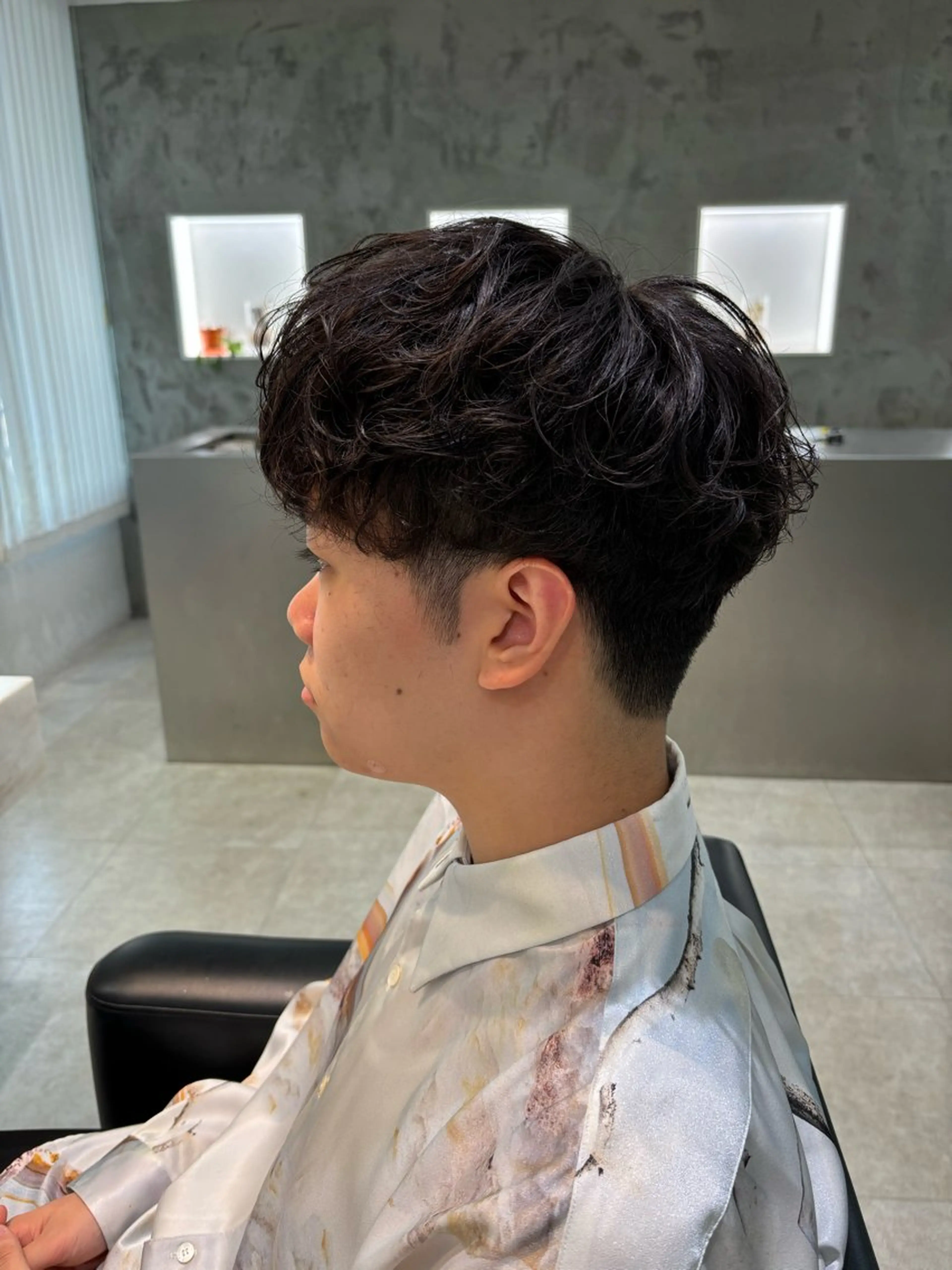 パーマ メンズ メンズパーマ カット パーマ サソウ ユリエ🥥のヘアスタイル