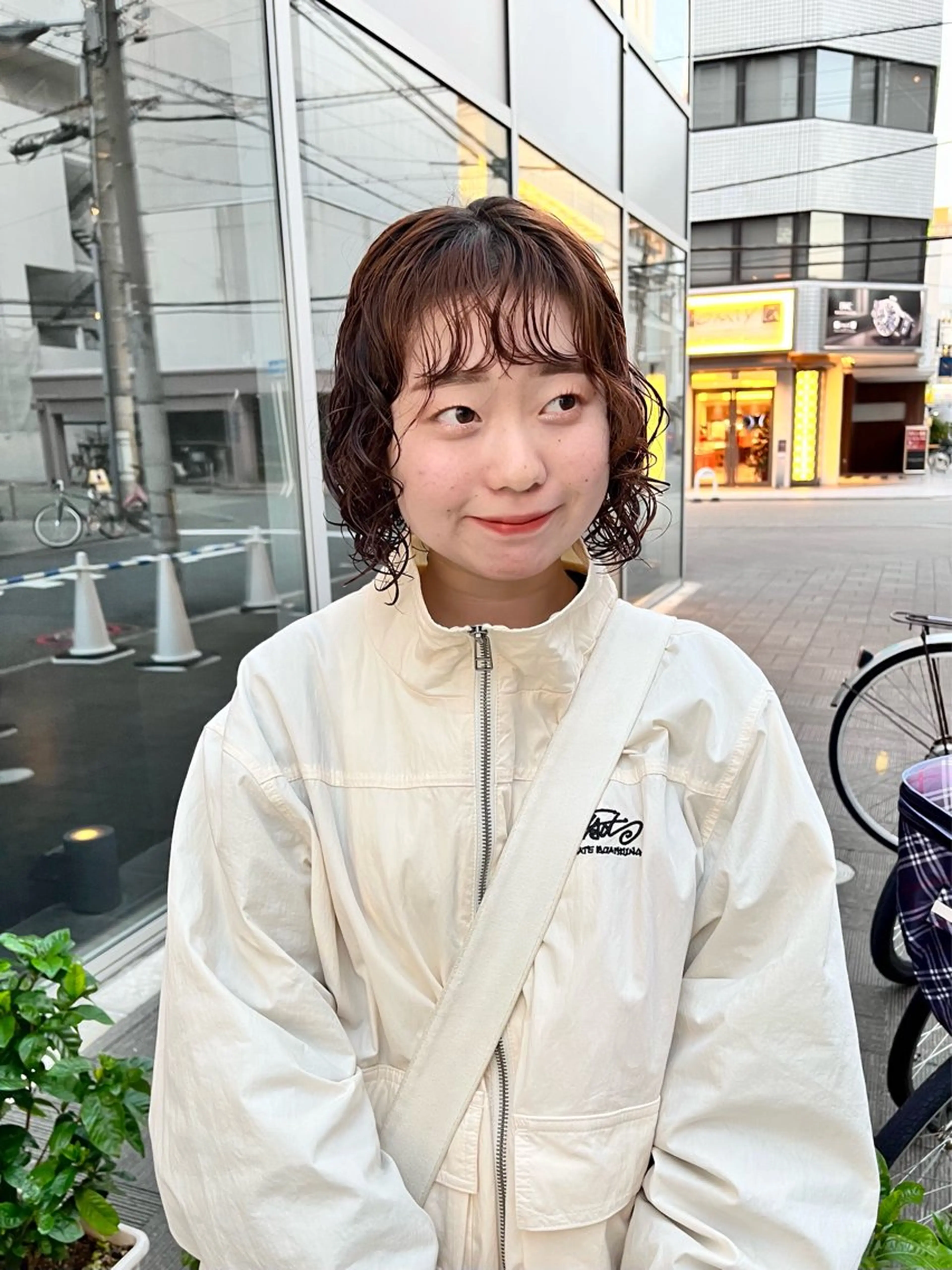 ショート パーマ ボブ レイヤーカット カット パーマ ショート/パーマ/ カラー/FUKOのヘアスタイル