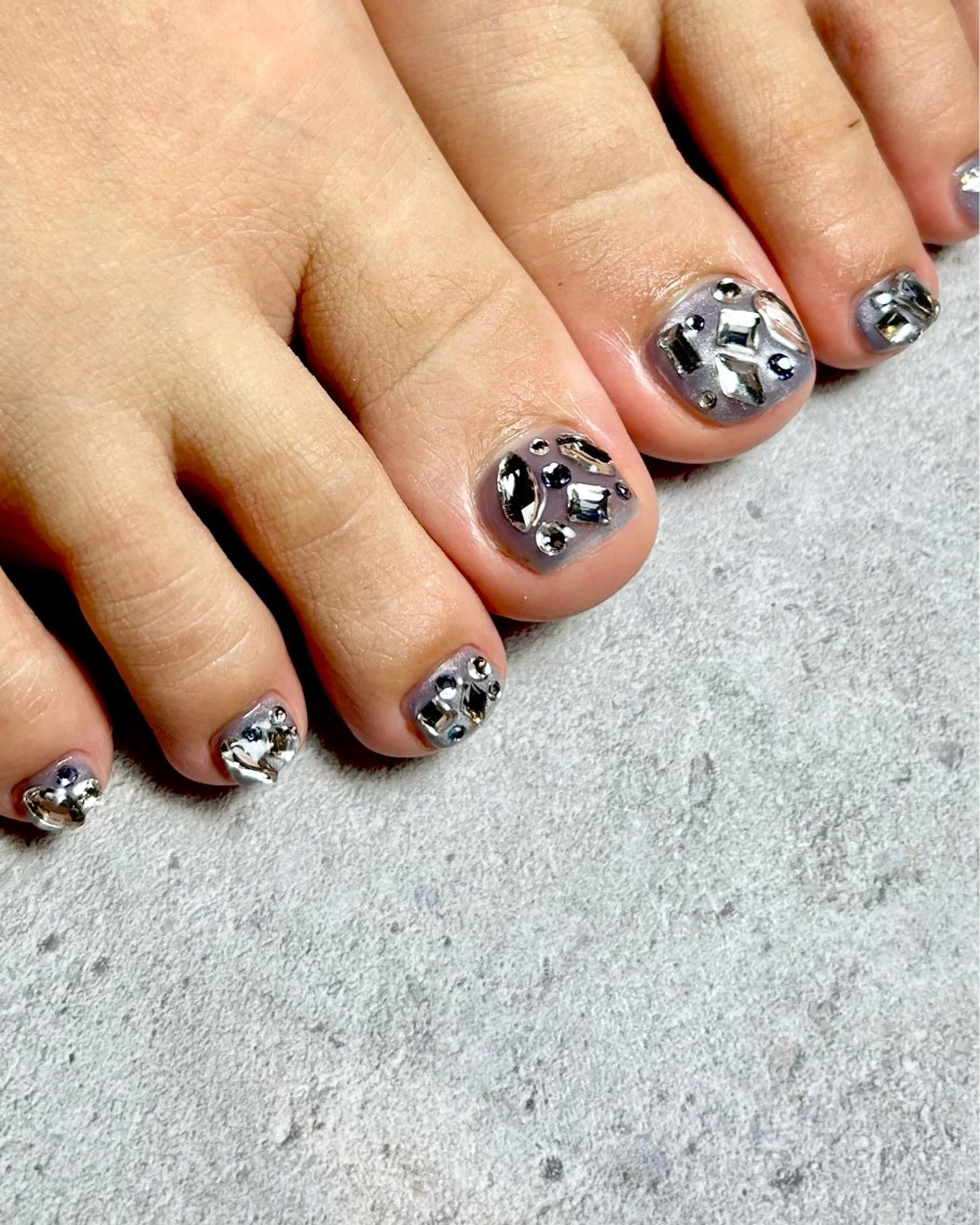 ネイル 持ち込み フットネイル Reflection marikoのネイルデザイン