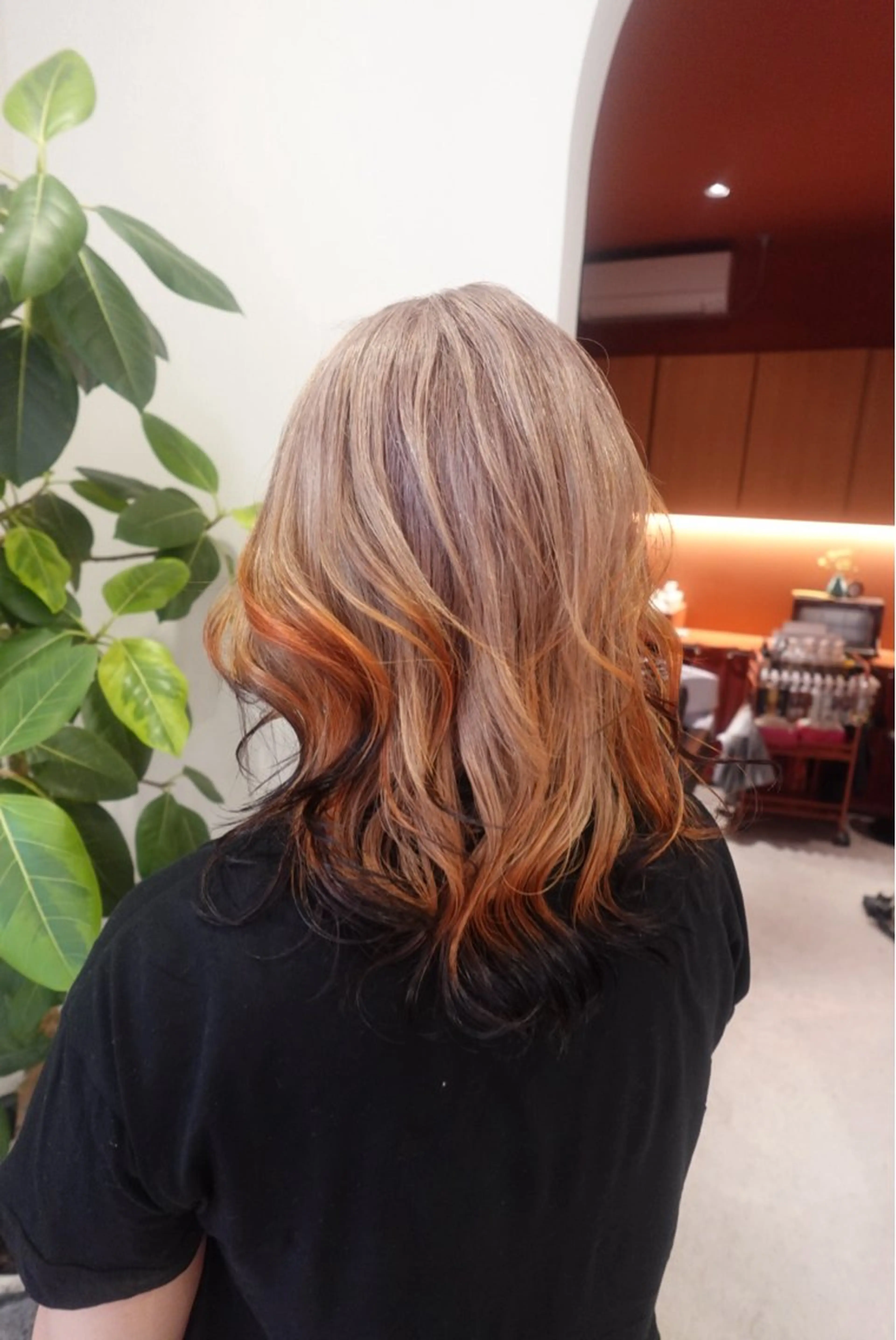 セミロング カラー ramphy 加藤 美羽のヘアスタイル