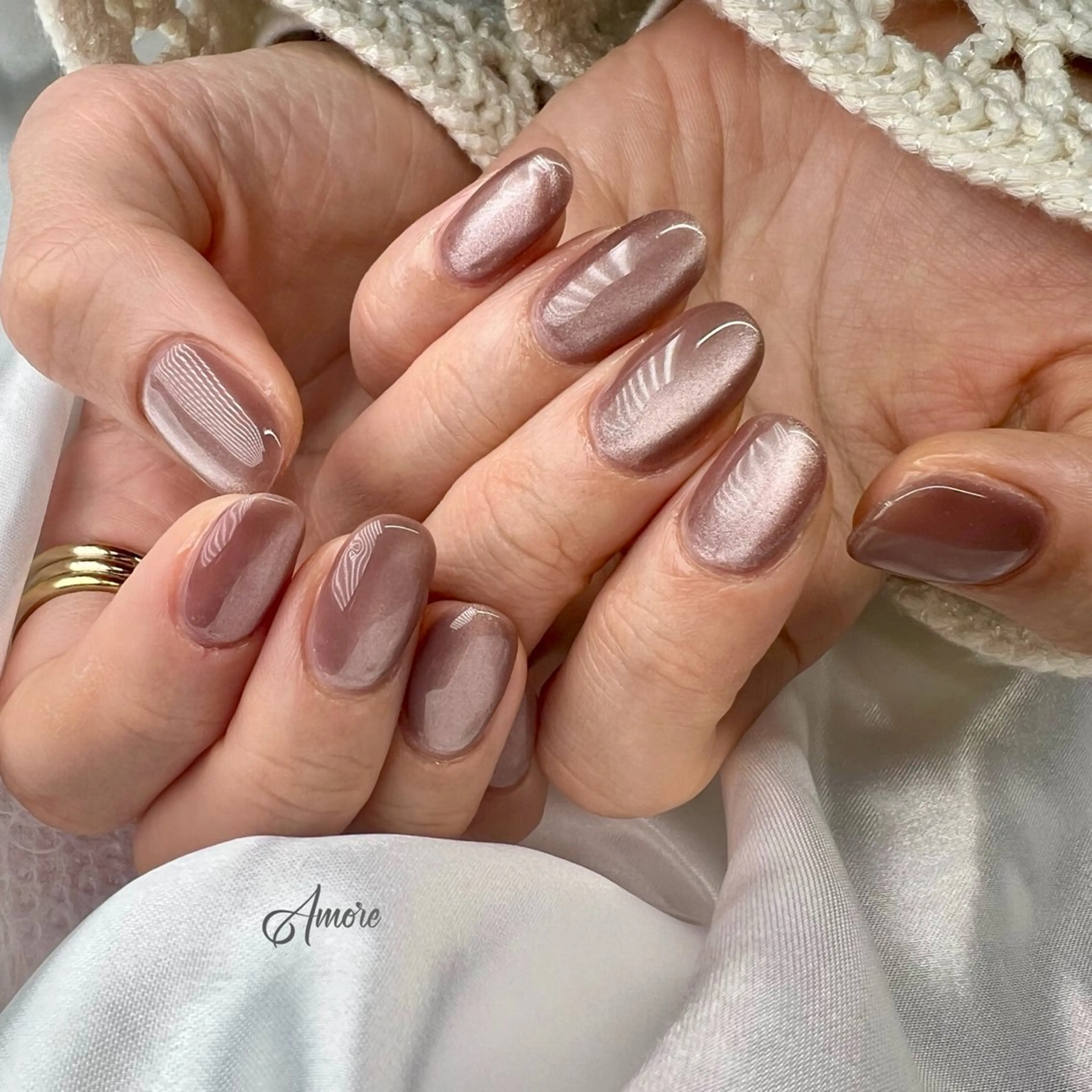 ネイル ジェルネイル キラキラネイル 韓国ネイル マグネットネイル パラジェル You kyehwaのネイルデザイン