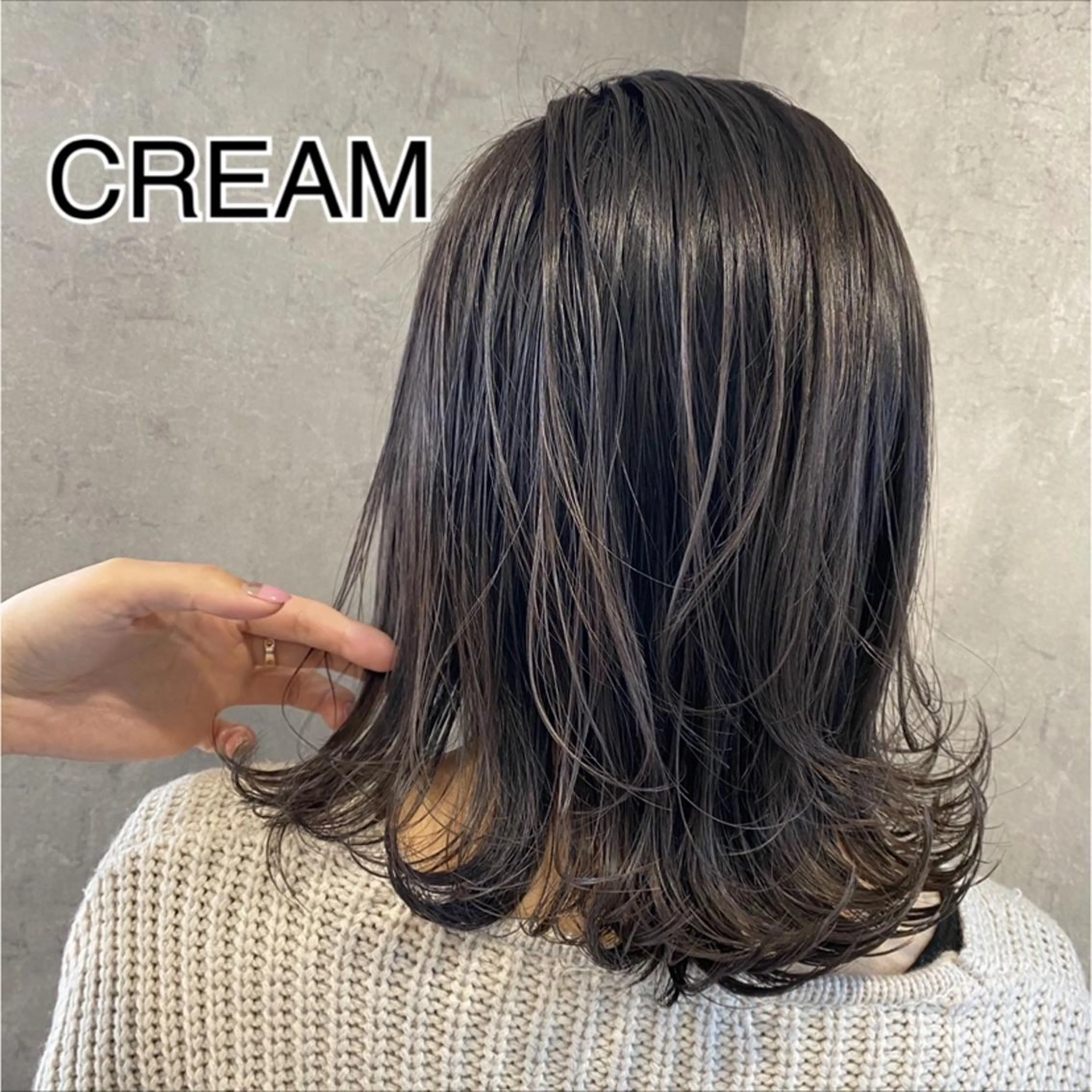 ミディアム カラー ヘアカラー トリートメント 松井那津子 /ハイライトブリーチのヘアスタイル