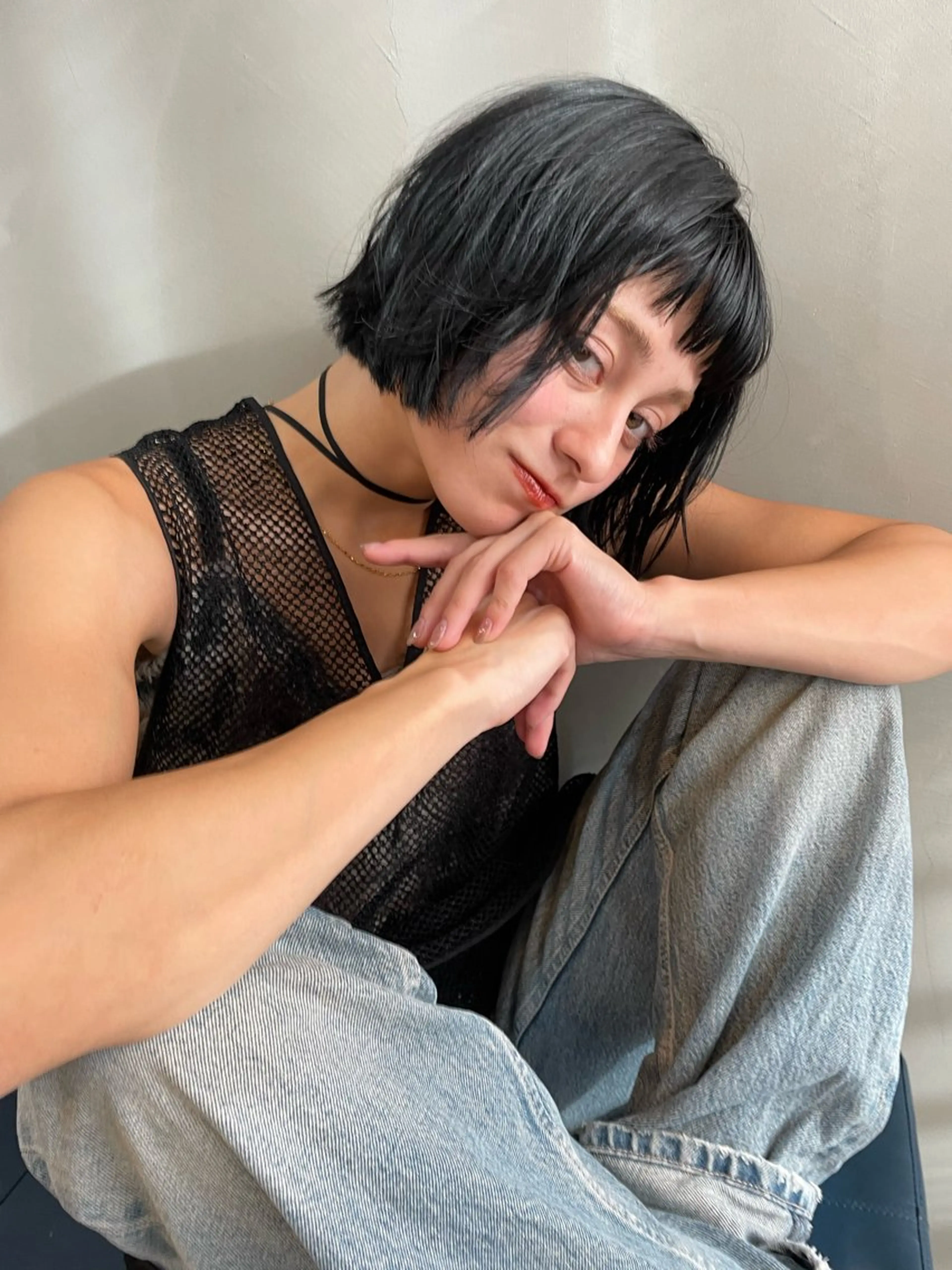 ショート カラー カット ヘアカラー トリートメント ショート/ボブ専門 宮脇美奈/南船場のヘアスタイル