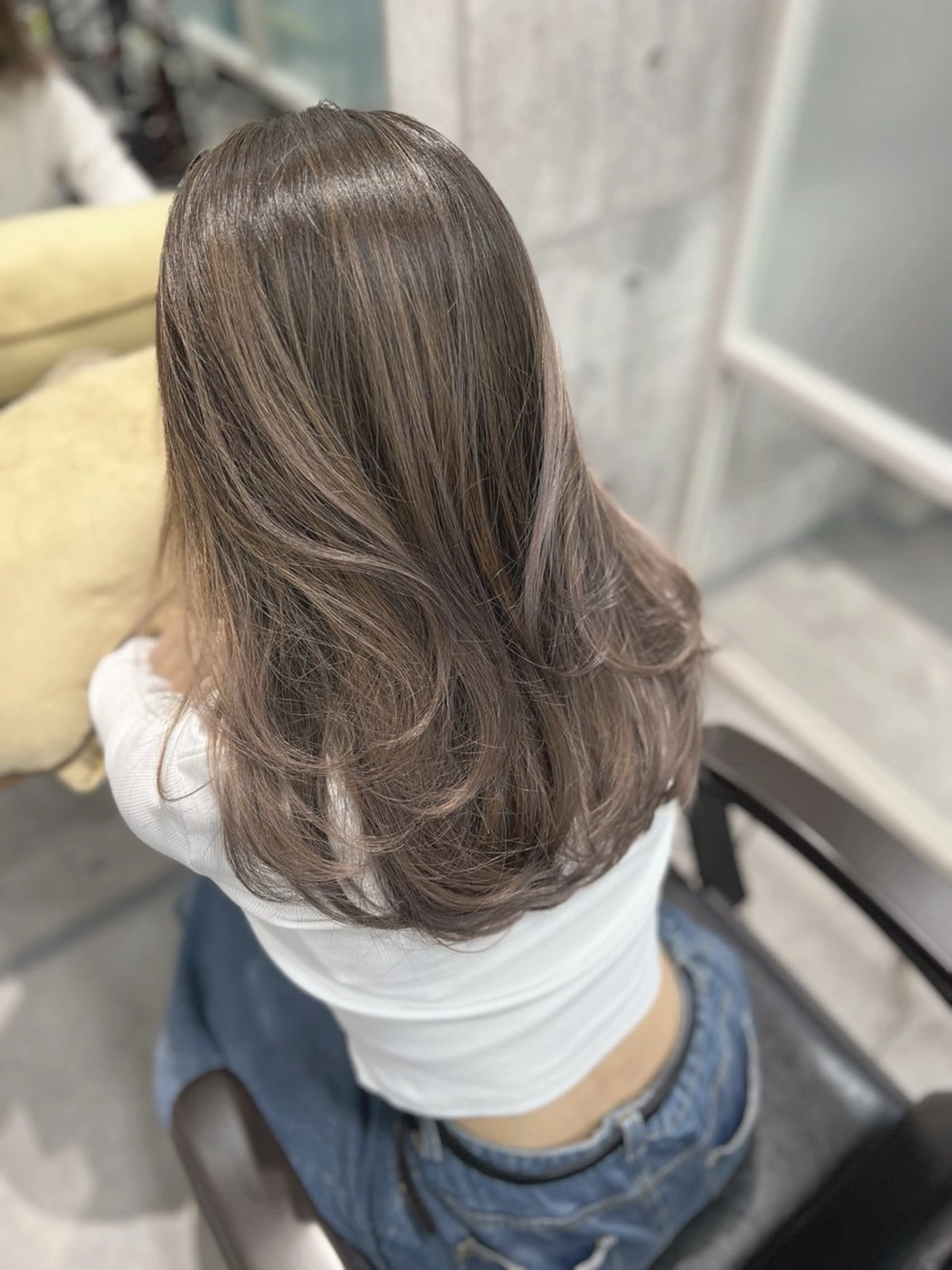 ミディアム カラー ブリーチ ケアブリーチ ダブルカラー イヤリングカラー ハイライトカラー newi ナカノのヘアスタイル