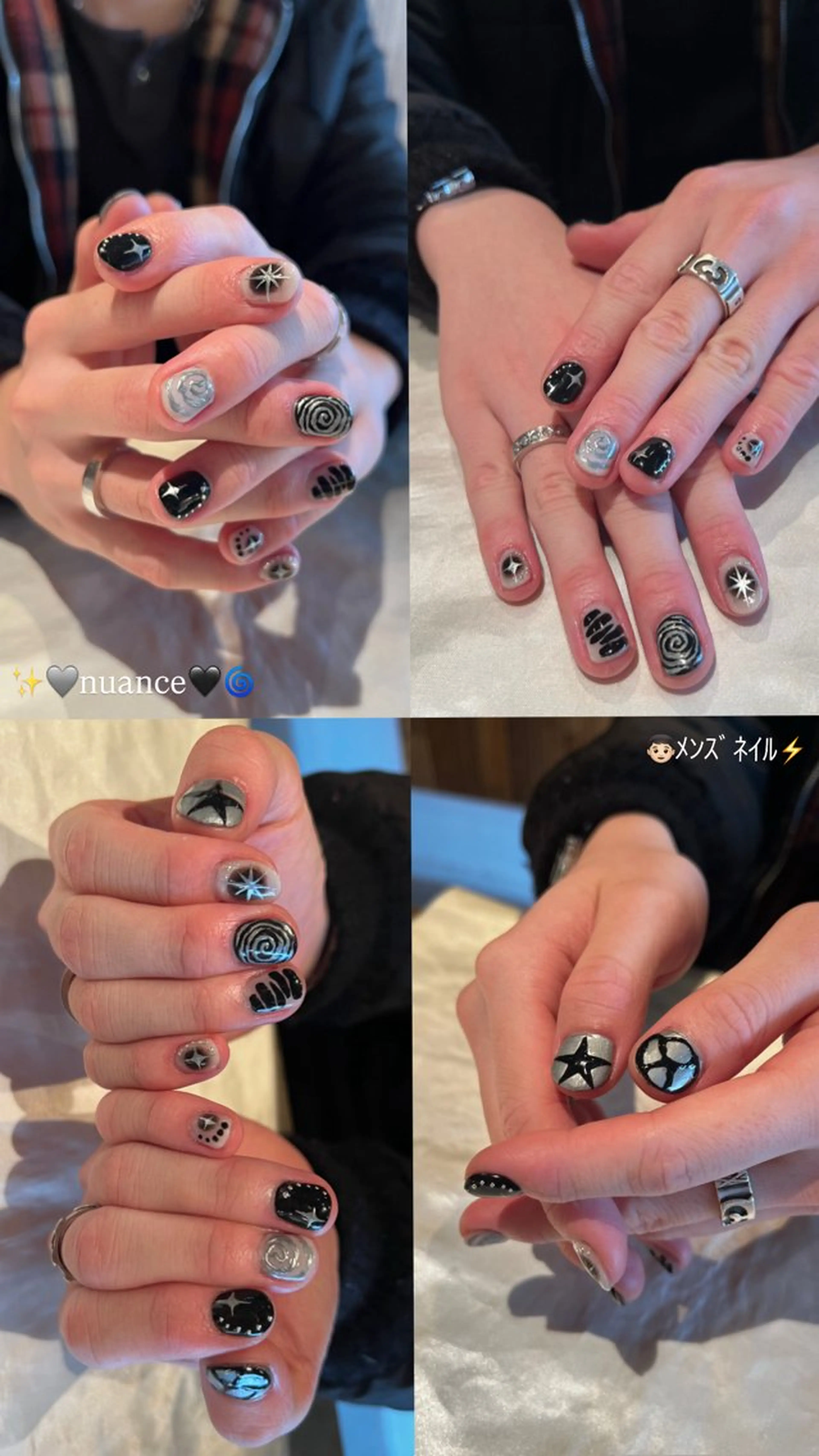 ネイル メンズネイル ハンドネイル ウエチ ノリカ🐸のネイルデザイン