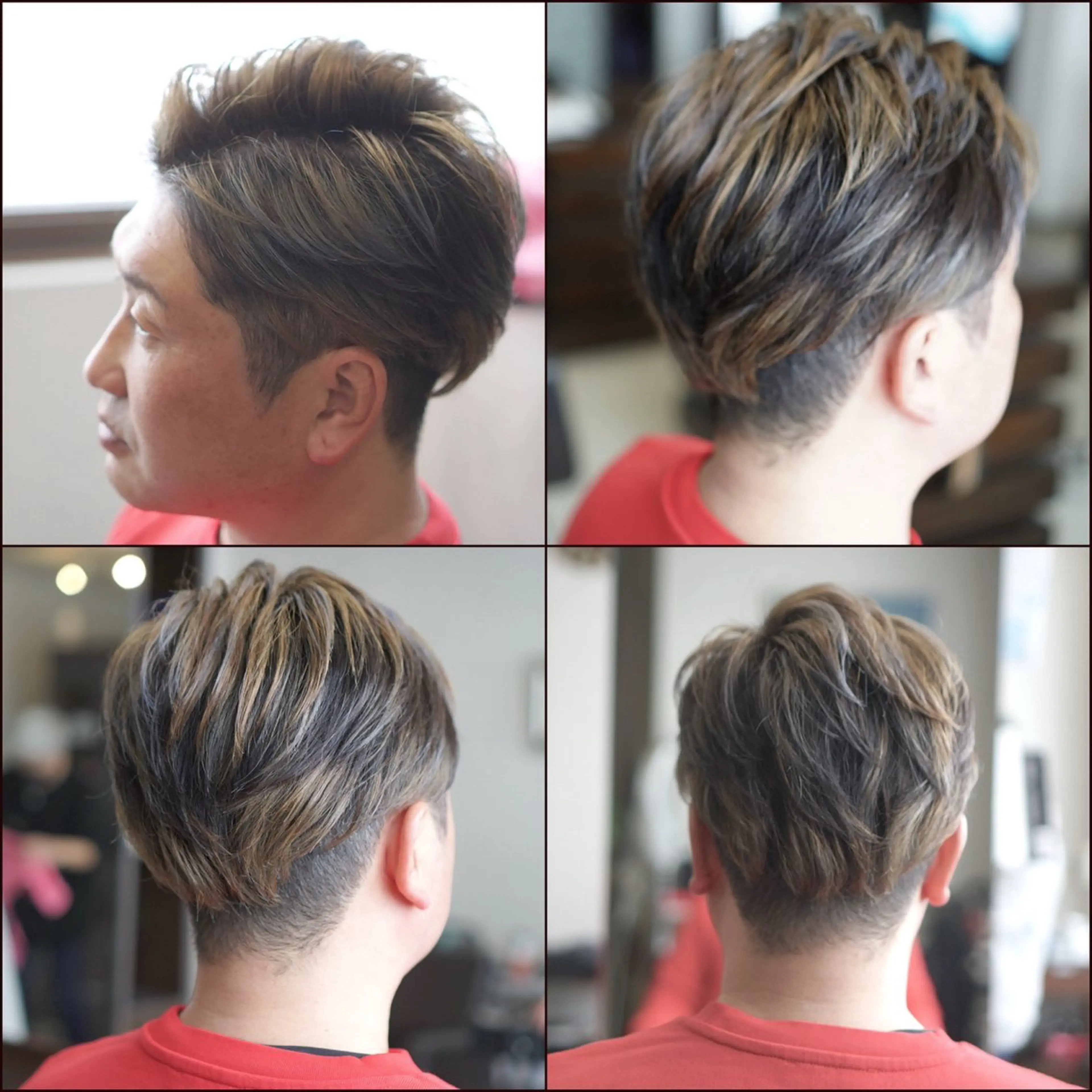 ショート カラー メンズ 中島 剛のヘアスタイル