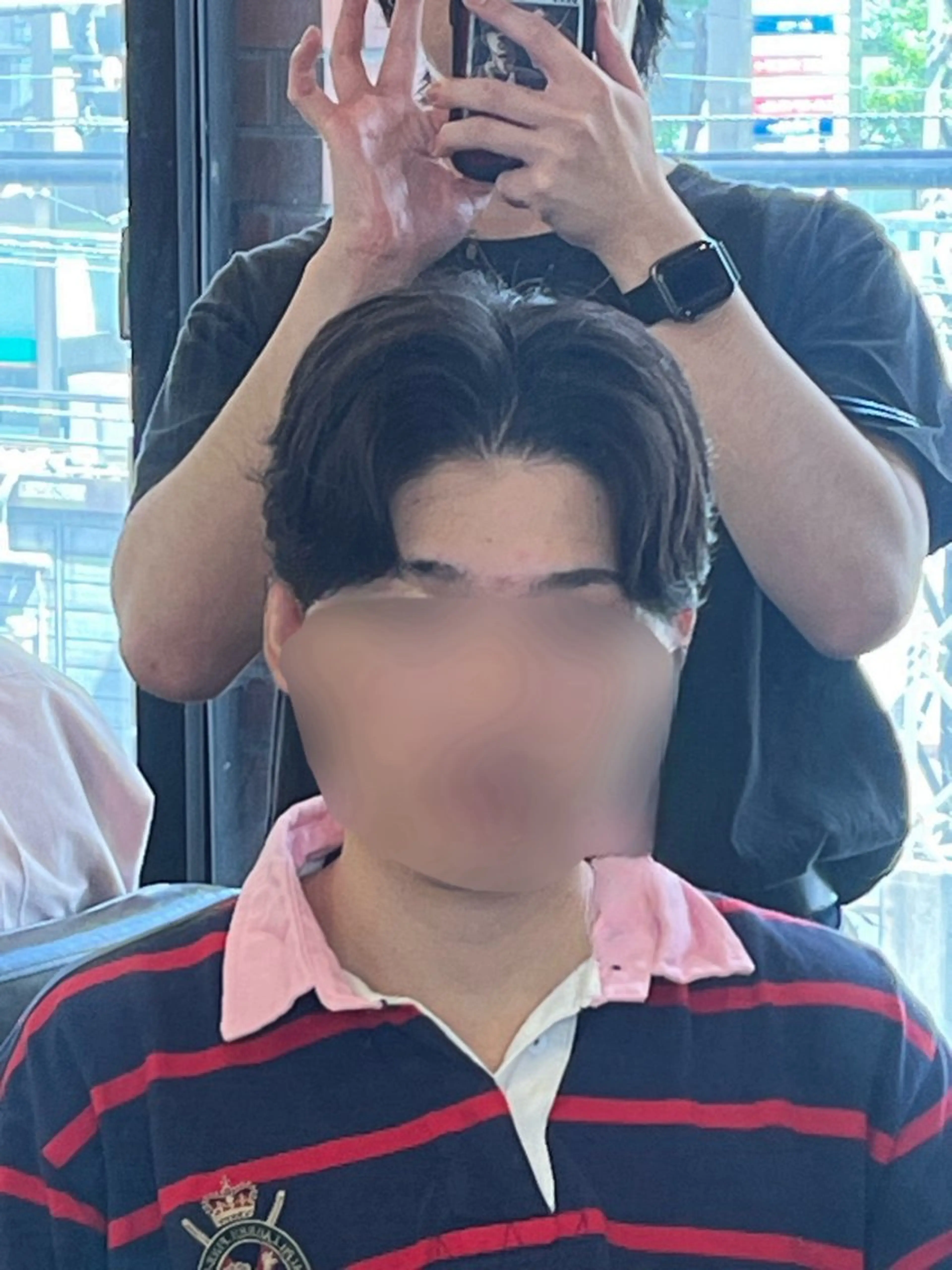 ショート パーマ メンズ センターパート メンズパーマ ニュアンスパーマ カット パーマ 韓国風メンズ/毛流れ ヘアなら須田龍世のヘアスタイル