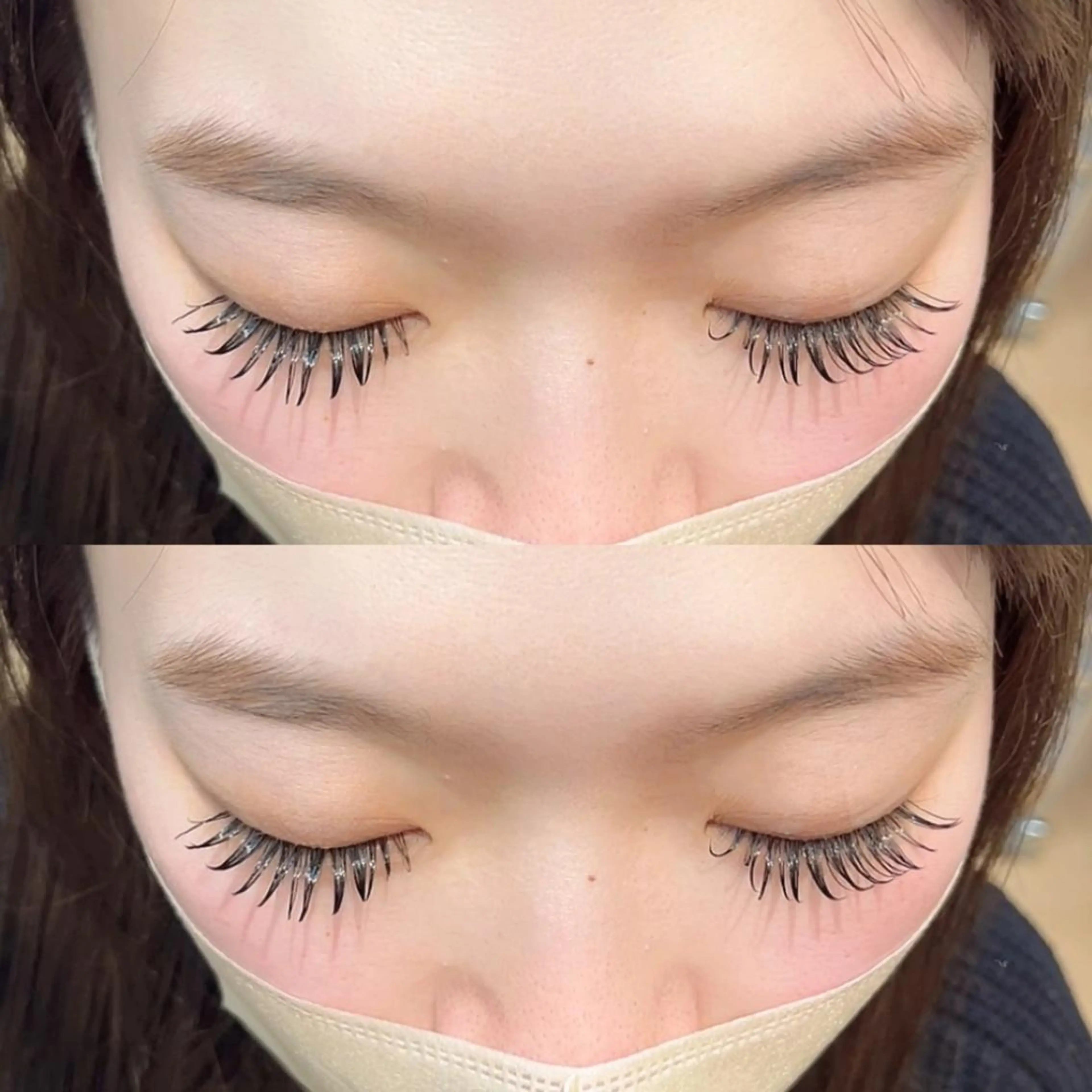 ２月限定価格❗️👑人気NO.1👑アイライン効果が出る【まつエク100本✨】オフ込み&コーティング付き🫧の写真